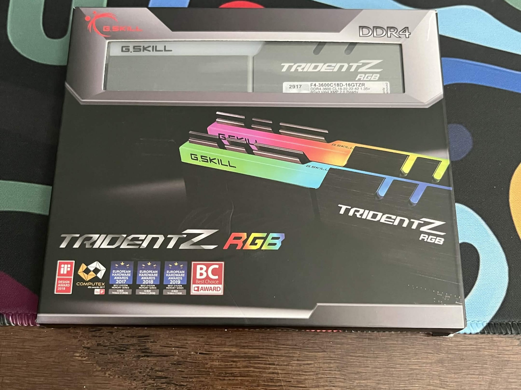 G.SKILL Trident Z RGB Series DDR4 RAM (XMP) 16GB (2x8GB) 3600MT/s