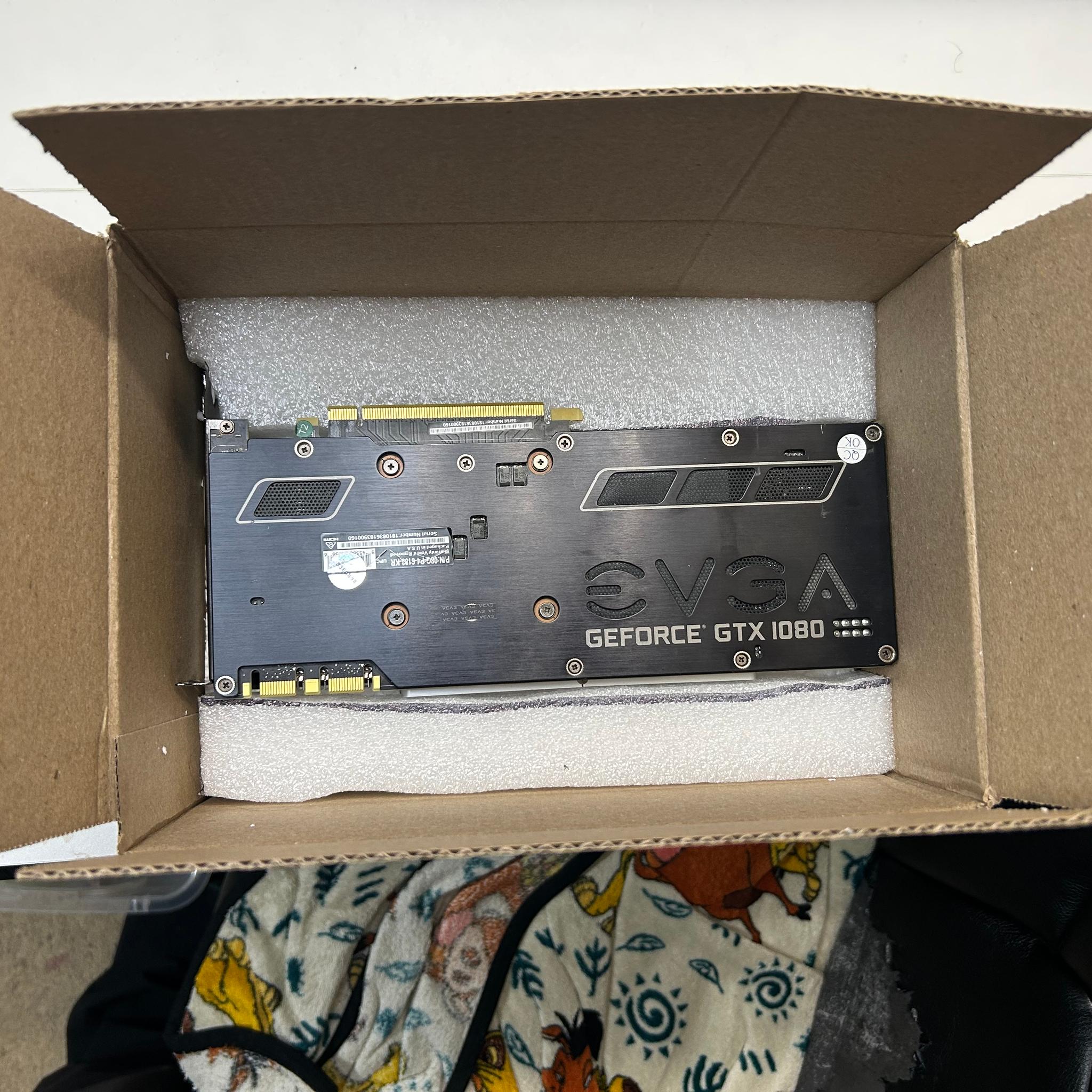 EVGA GeForce GTX 1080 SC 8GB GDDR5X – SuperClocked Gaming GPU (Tested, Works Great!)