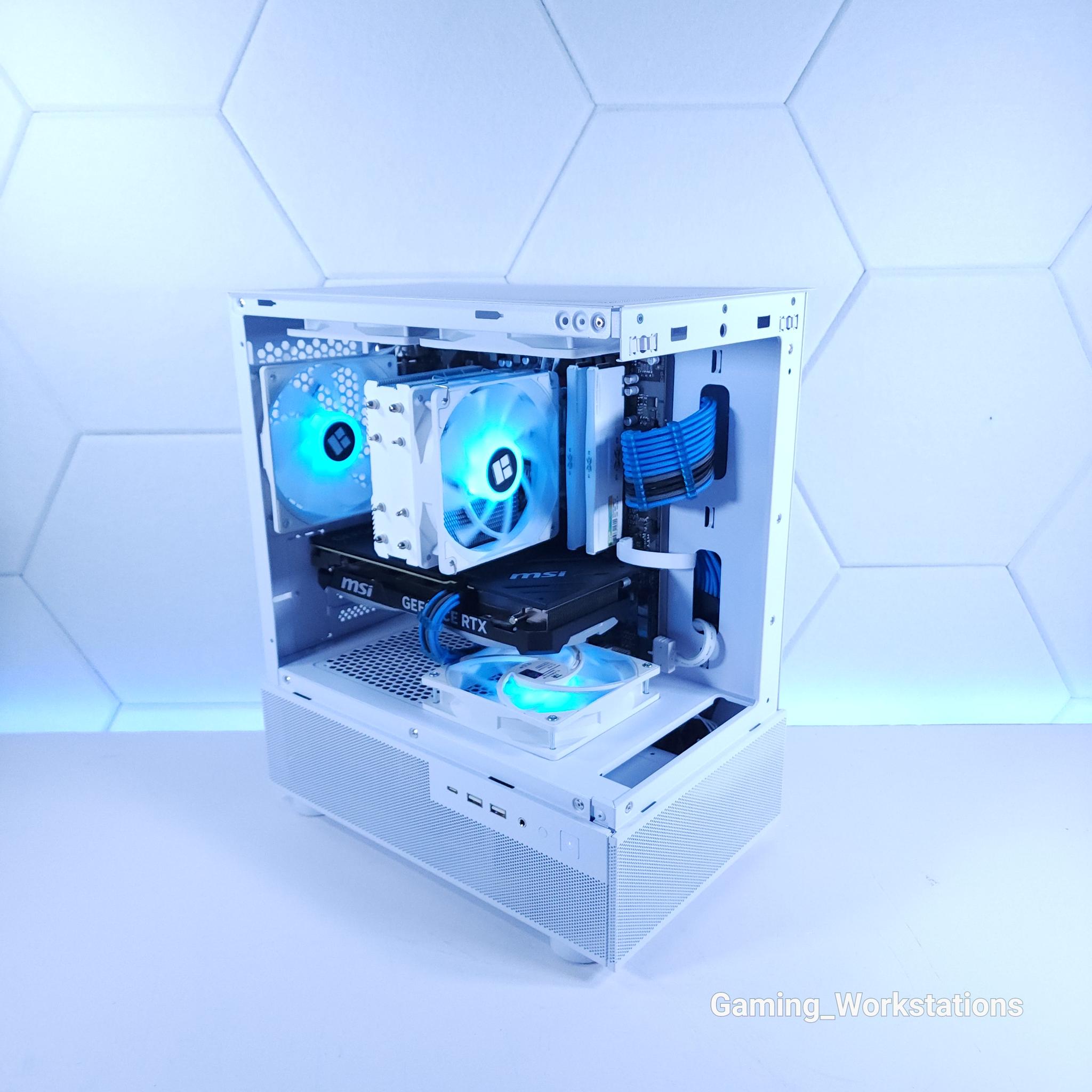 💙🤍RTX 4070 || Ryzen 5 7500F || 2TB NVMe SSD || 32GB 6000MHz DDR5 || 1440p Gaming Computer