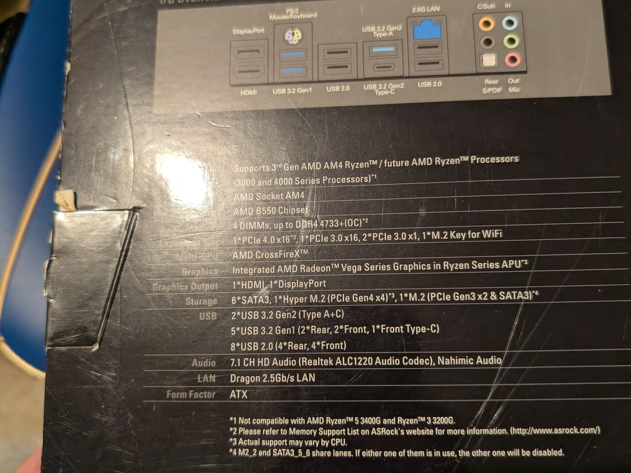 Asrock b550 Steel Legend am4 motherboard for sale