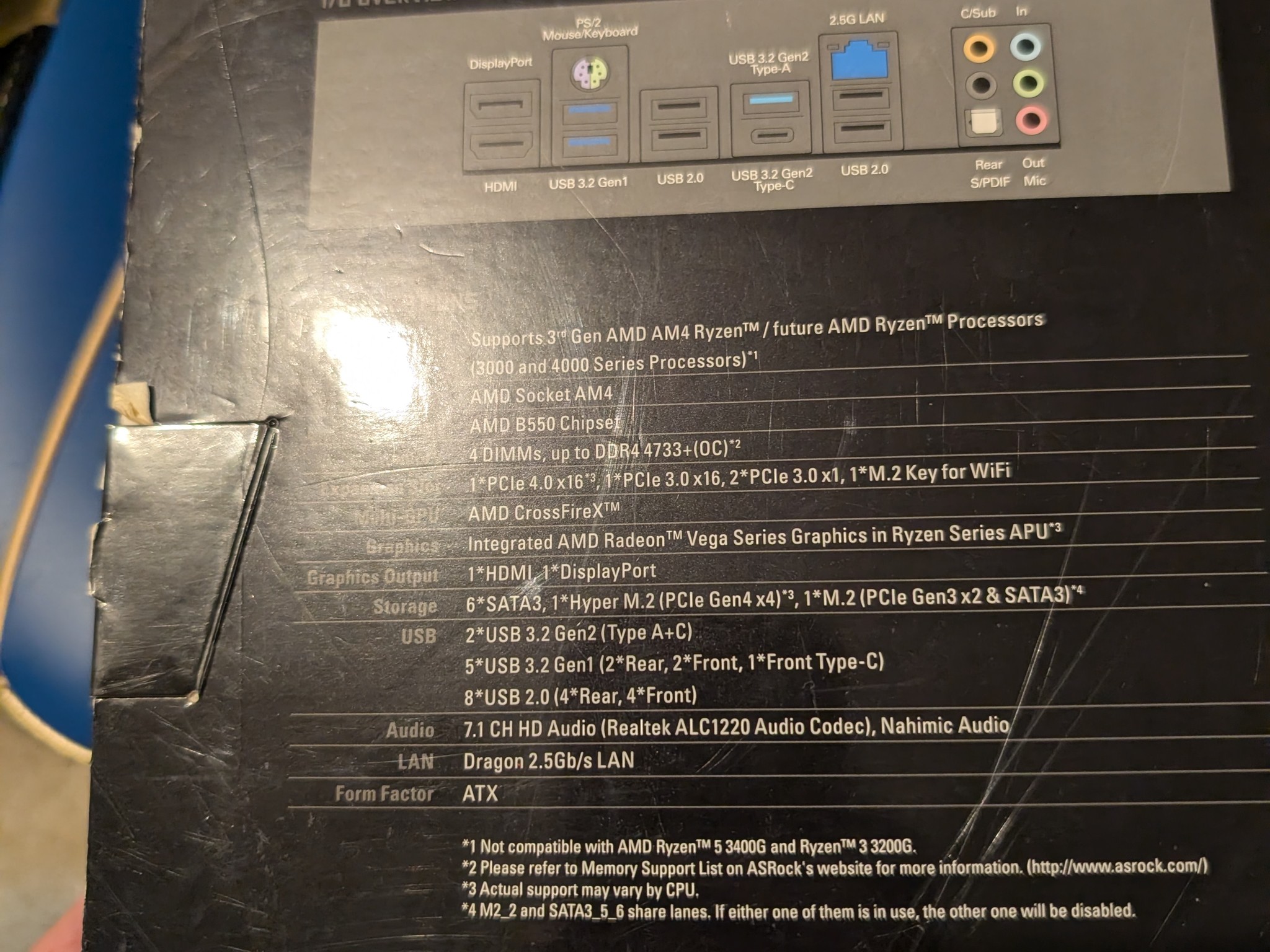 Asrock b550 Steel Legend am4 motherboard for sale