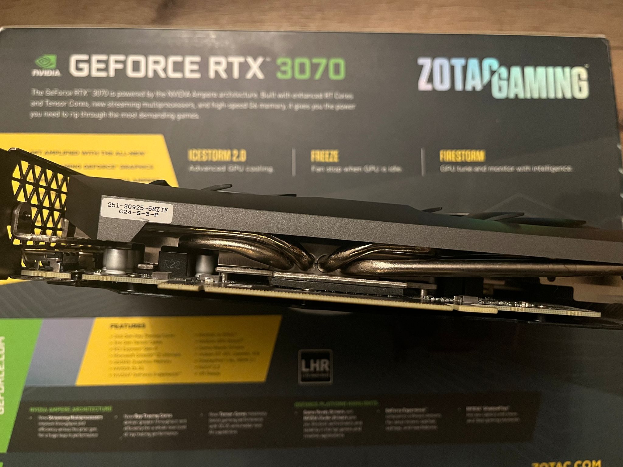 RTX 3070 Zantac gaming twin edge OC
