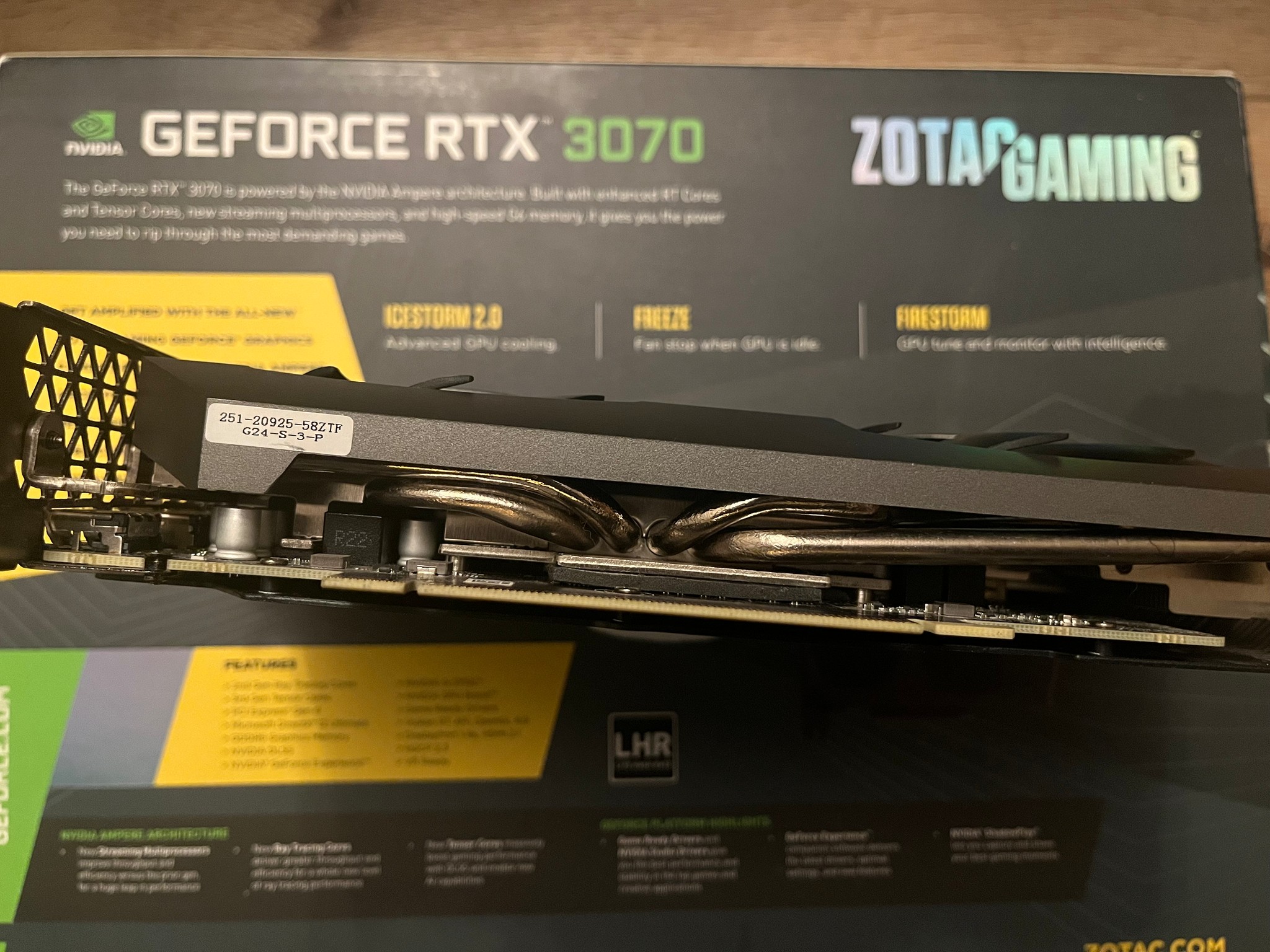 RTX 3070 Zantac gaming twin edge OC