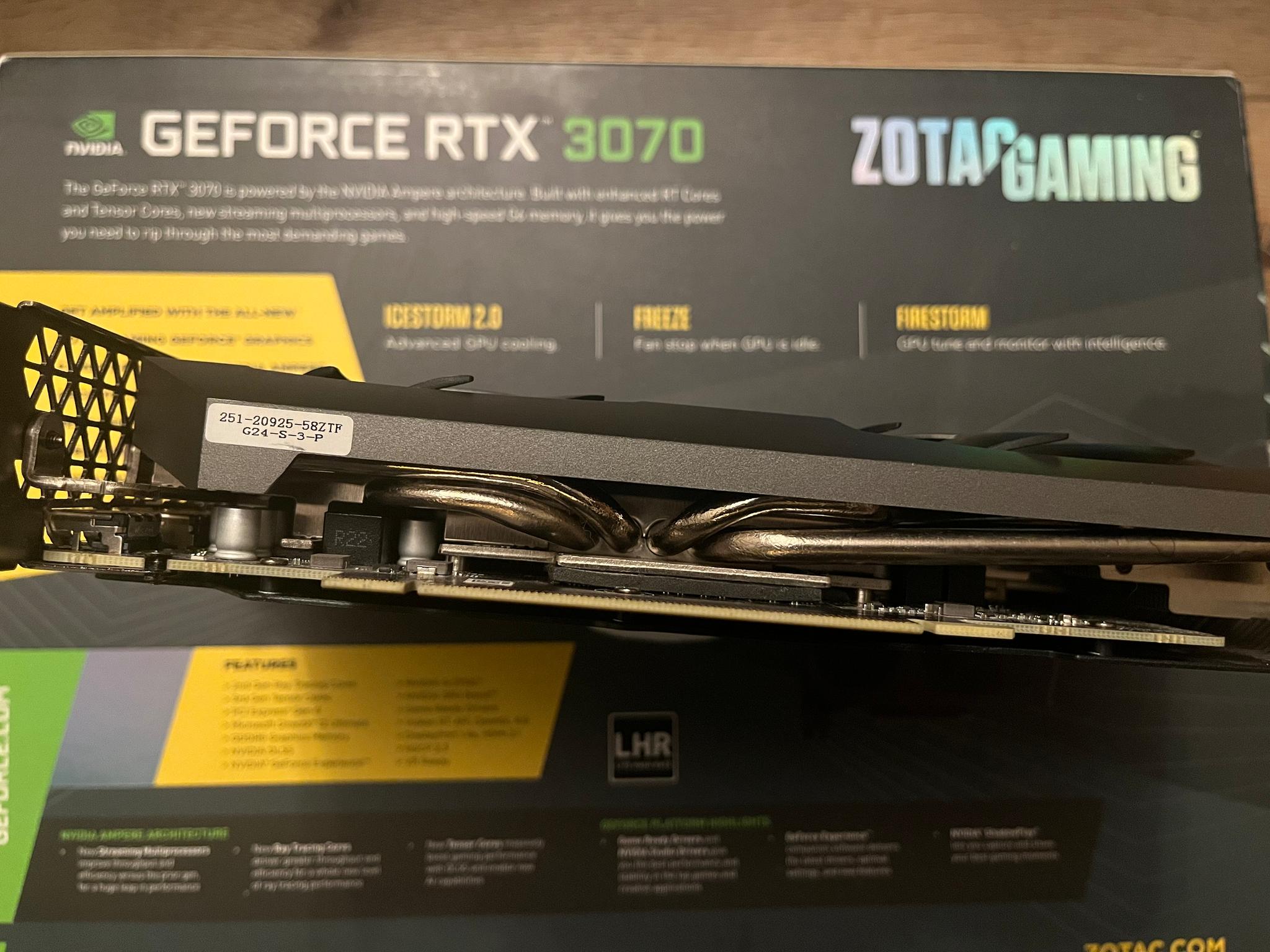 RTX 3070 Zantac gaming twin edge OC