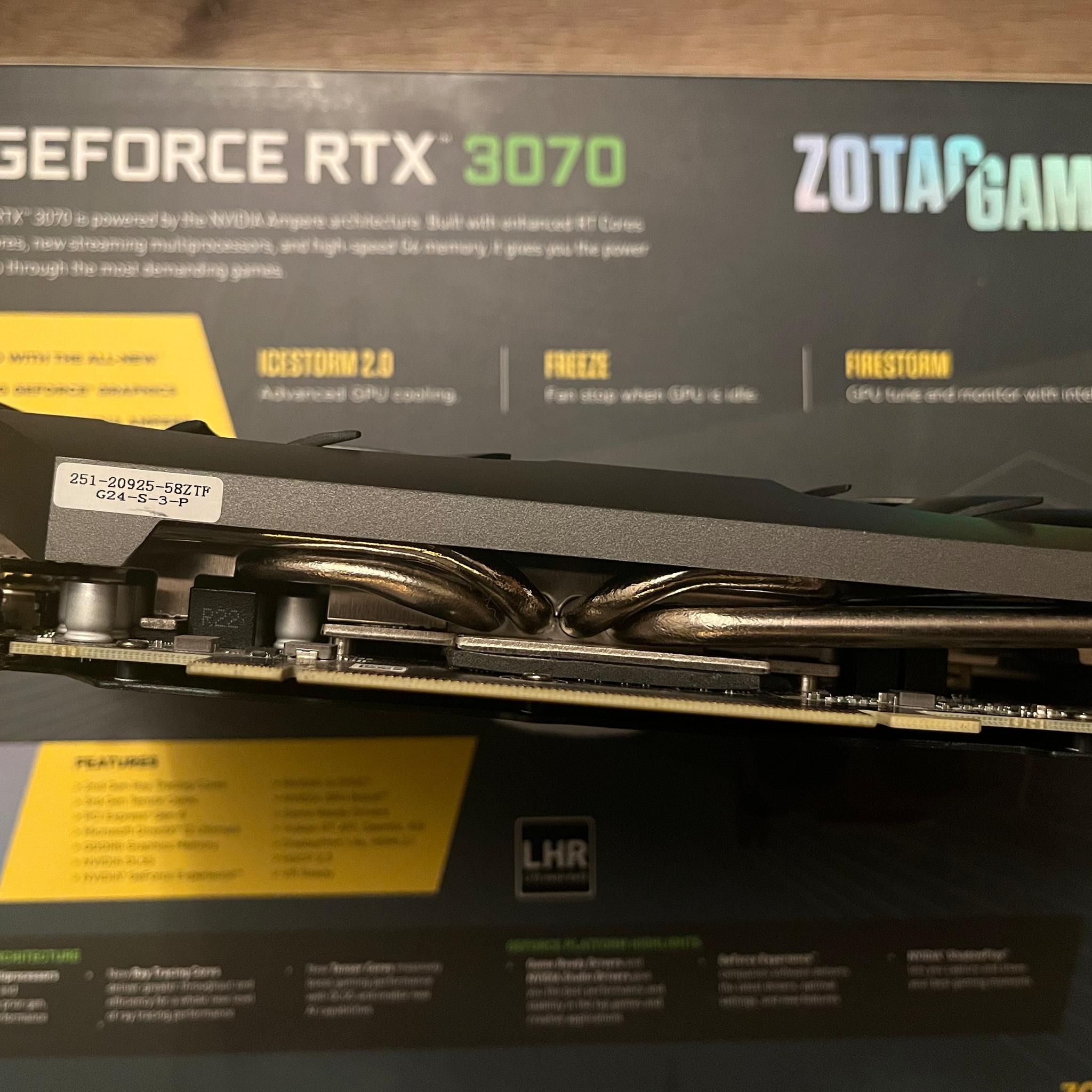 RTX 3070 Zantac gaming twin edge OC