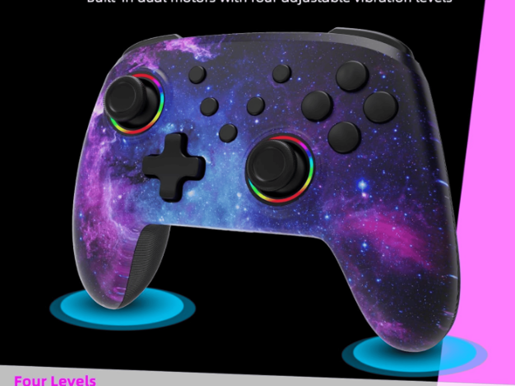 NexiGo NS32 Wireless Controller (Cosmic Nebula) + EasySMX X05 Gaming Controller (Lime) Bundle