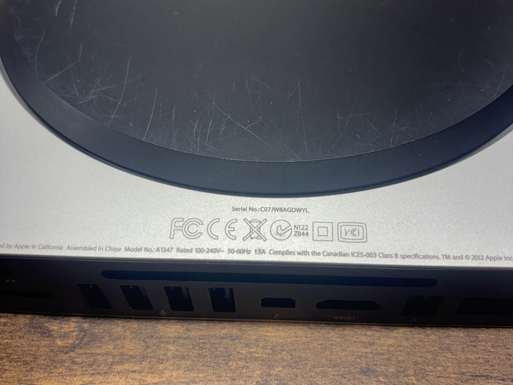Apple Mac Mini A1347 2012 Intel Core i5 2.5GHz - No RAM or HDD