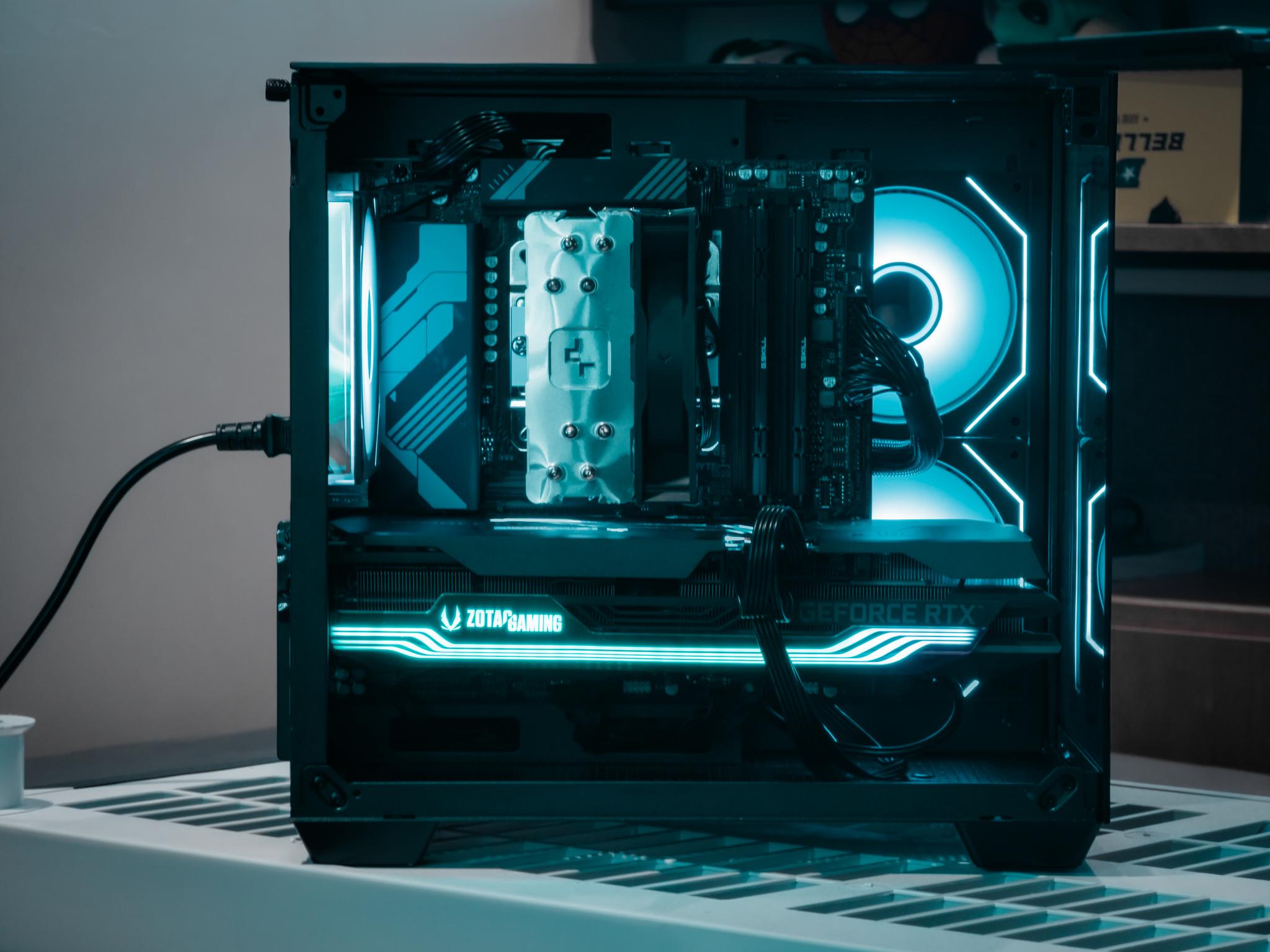 🔥 High-End Gaming PC – Ryzen 9 9900X | RTX 3080 Ti | 32GB DDR5 | RGB Fishtank 🔥