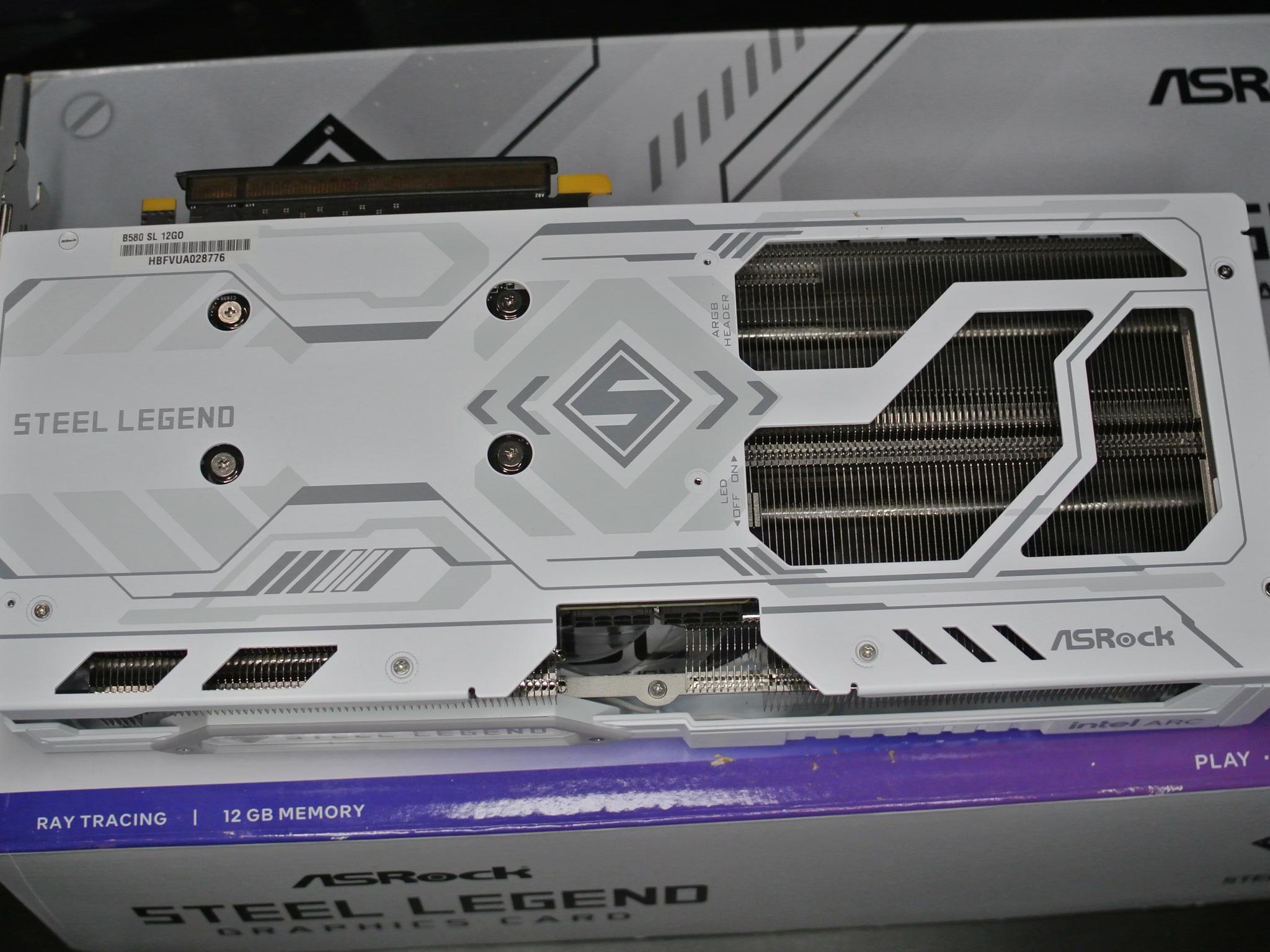 ASRock Steel Legend Intel Arc B580 12GB GDDR6 Graphics Card GPU