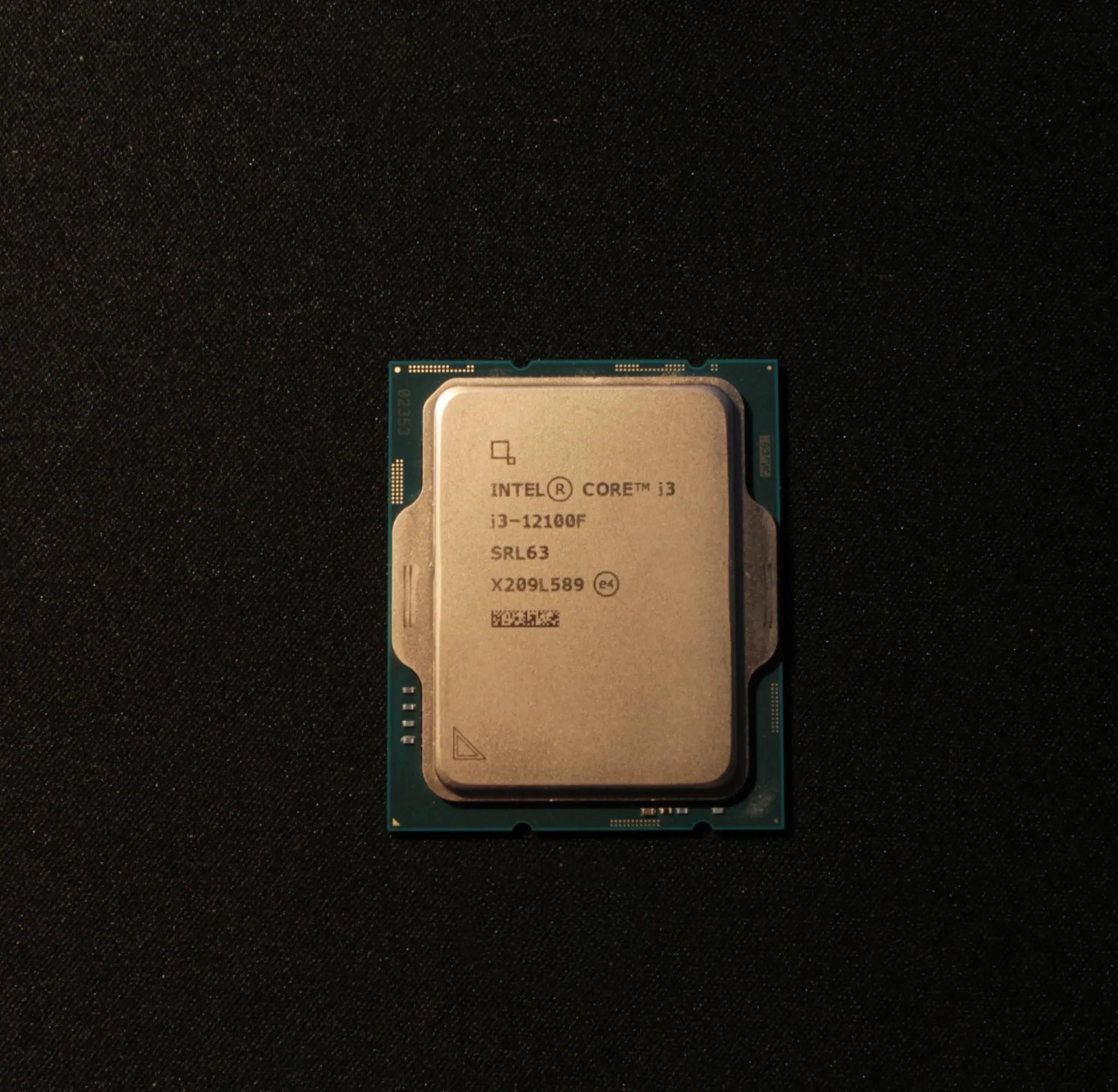Intel Core i3-12100F CPU and Cooler