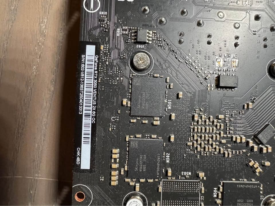 MSI VENTUS 2X OC GeForce RTX 3050 6GB GPU GRAPHICS CARD