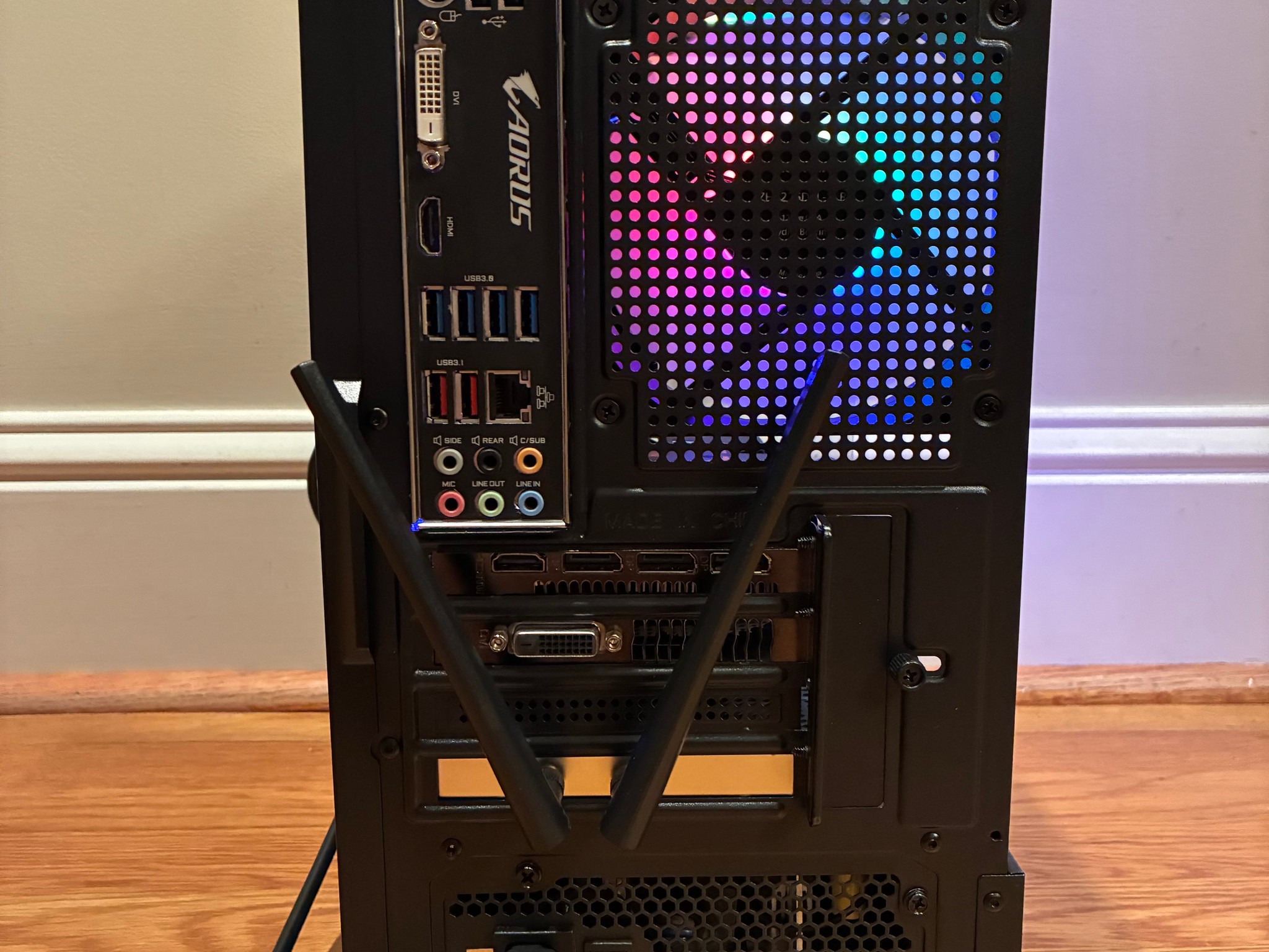 R5 5600 RX 580 8GB CUSTOM GAMING PC 16GB DDR4 512GB SSD WIFI 6E RGB WINDOWS 10/11