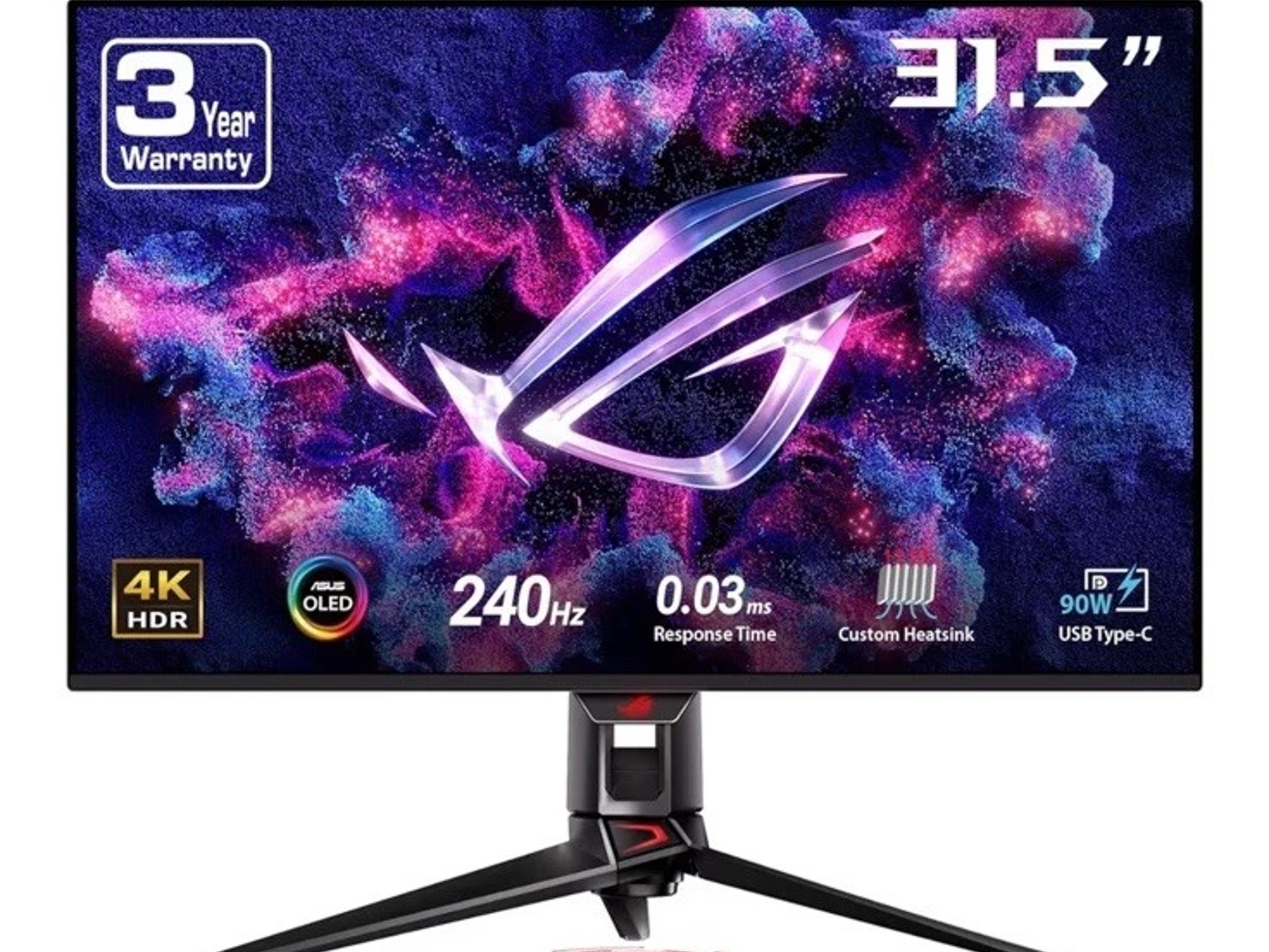 ASUS ROG Swift 32" 4K OLED Gaming Monitor UHD 3840 x 2160 QD-OLE 240Hz PG32UCDM