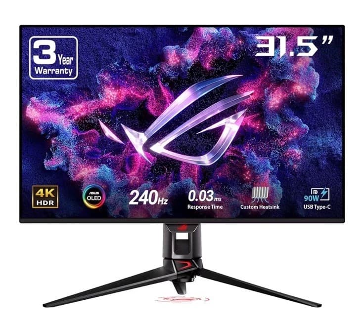ASUS ROG Swift 32" 4K OLED Gaming Monitor UHD 3840 x 2160 QD-OLE 240Hz PG32UCDM