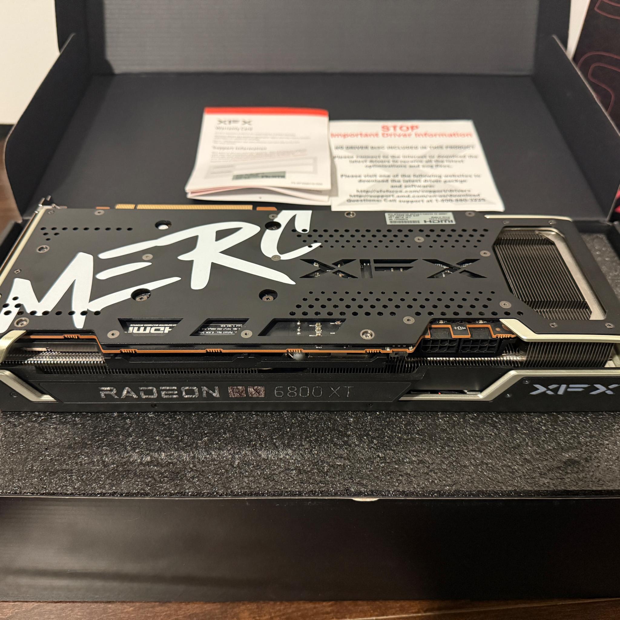 AMD Radeon RX 6800 XT 16 GB - EXCELLENT CONDITION - XFX Speedster MERC 319 CORE