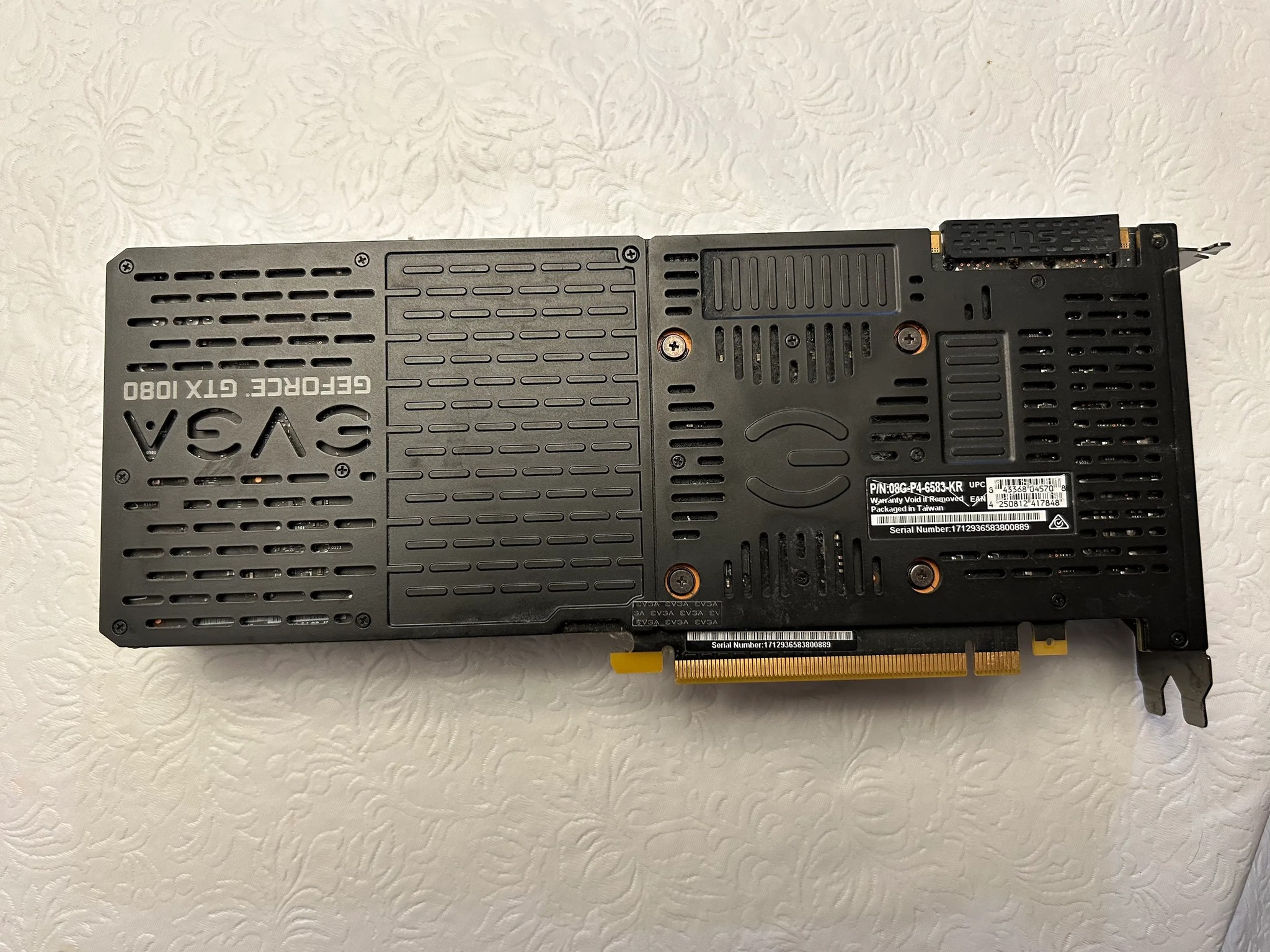 EVGA GeForce GTX 1080 SC2 Gaming, 8GB GDDR5X - 08G-P4-6583-KR