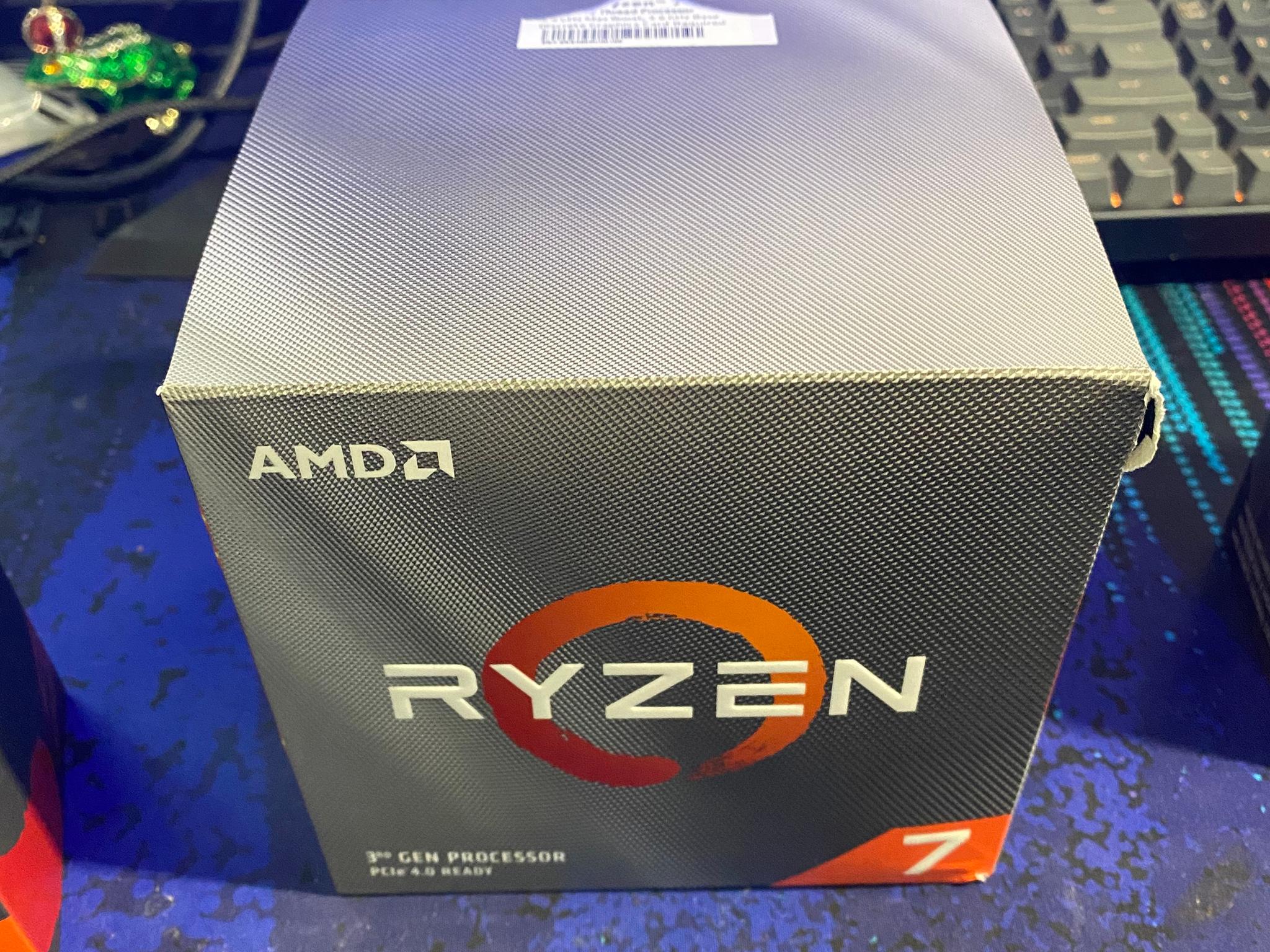 R7 3700X Box With Wraith Prism Cooler Unused in box