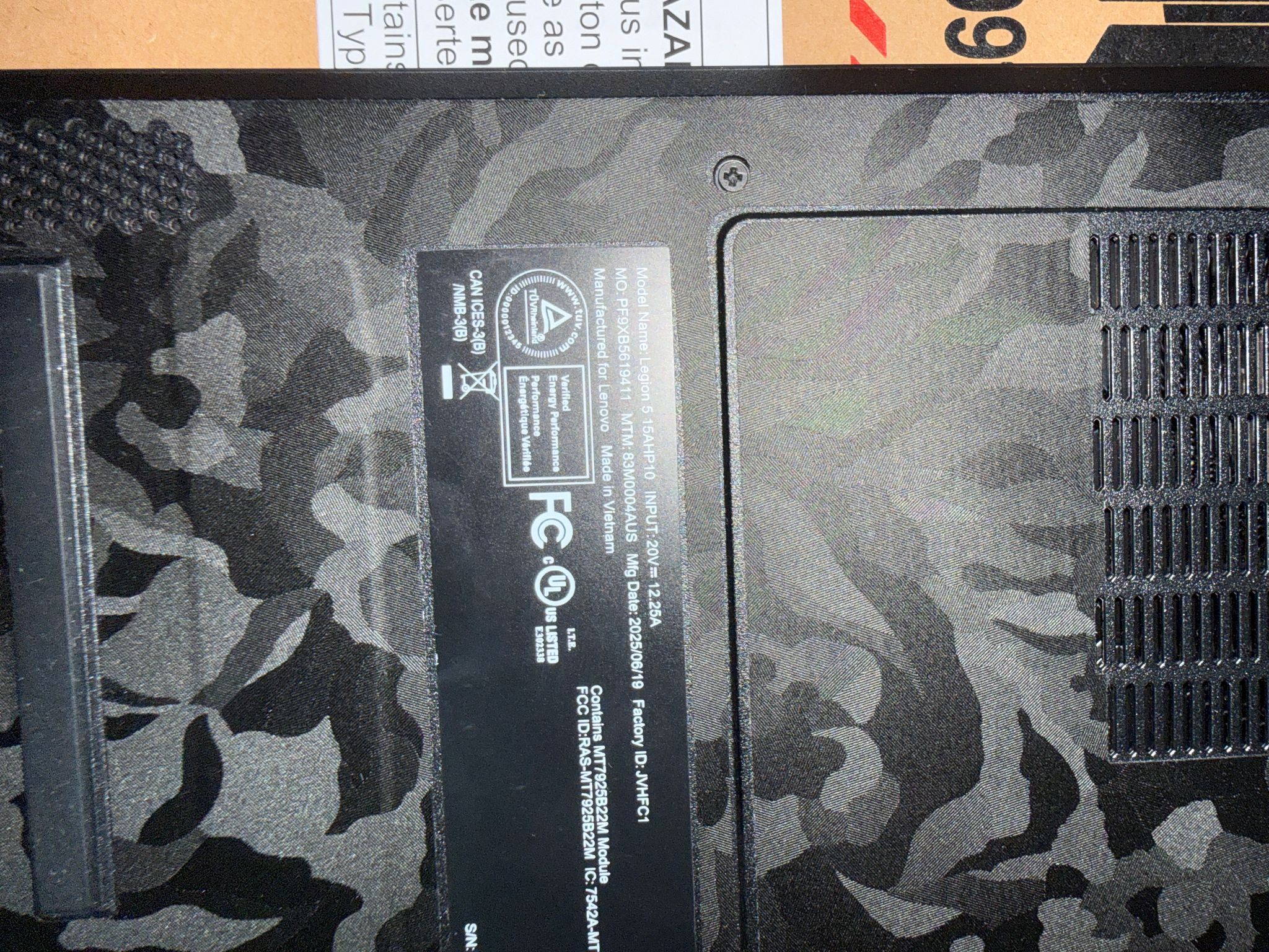 Lenovo Legion 5i - RTX 5060 - 32GB DDR5 - 1.5TB SSD