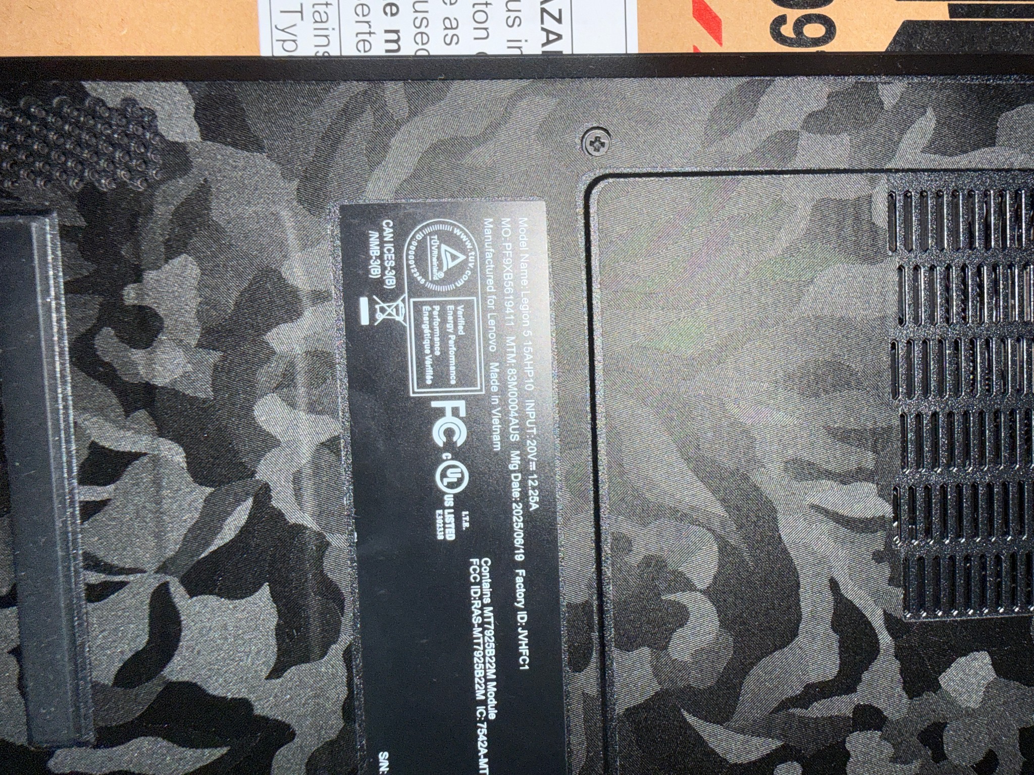 Lenovo Legion 5i - RTX 5060 - 32GB DDR5 - 1.5TB SSD