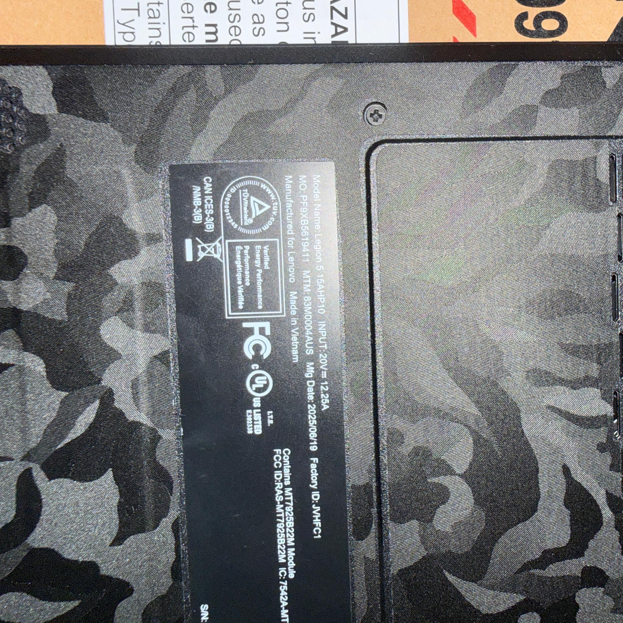 Lenovo Legion 5i - RTX 5060 - 32GB DDR5 - 1.5TB SSD