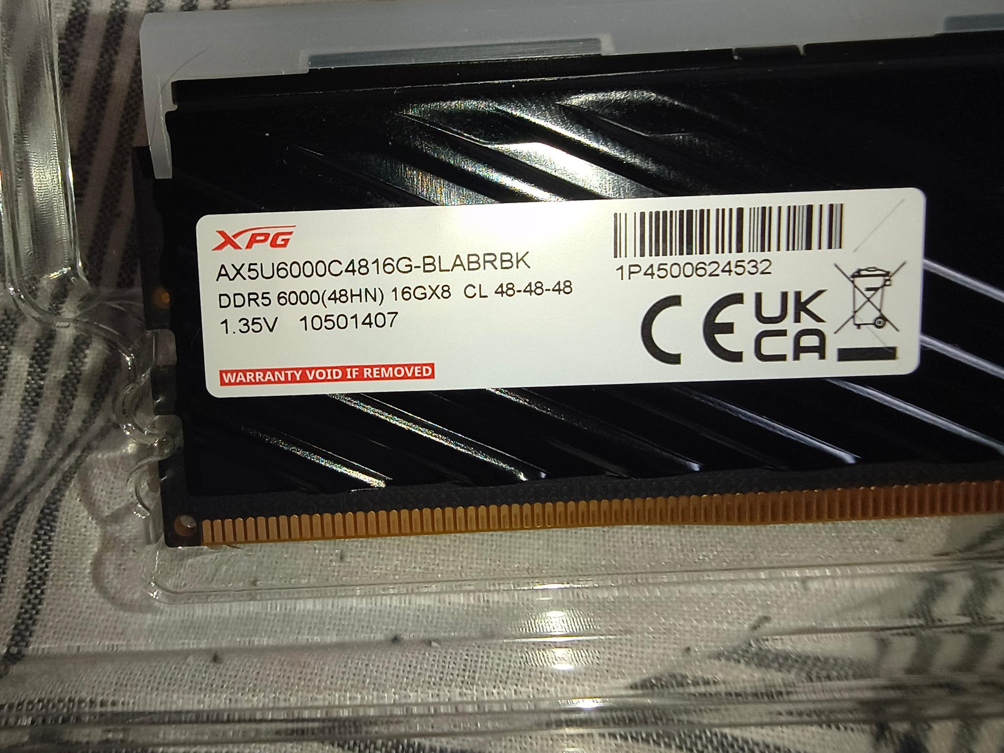 XPG Blade DDR5 16GB 6000MT/S C48