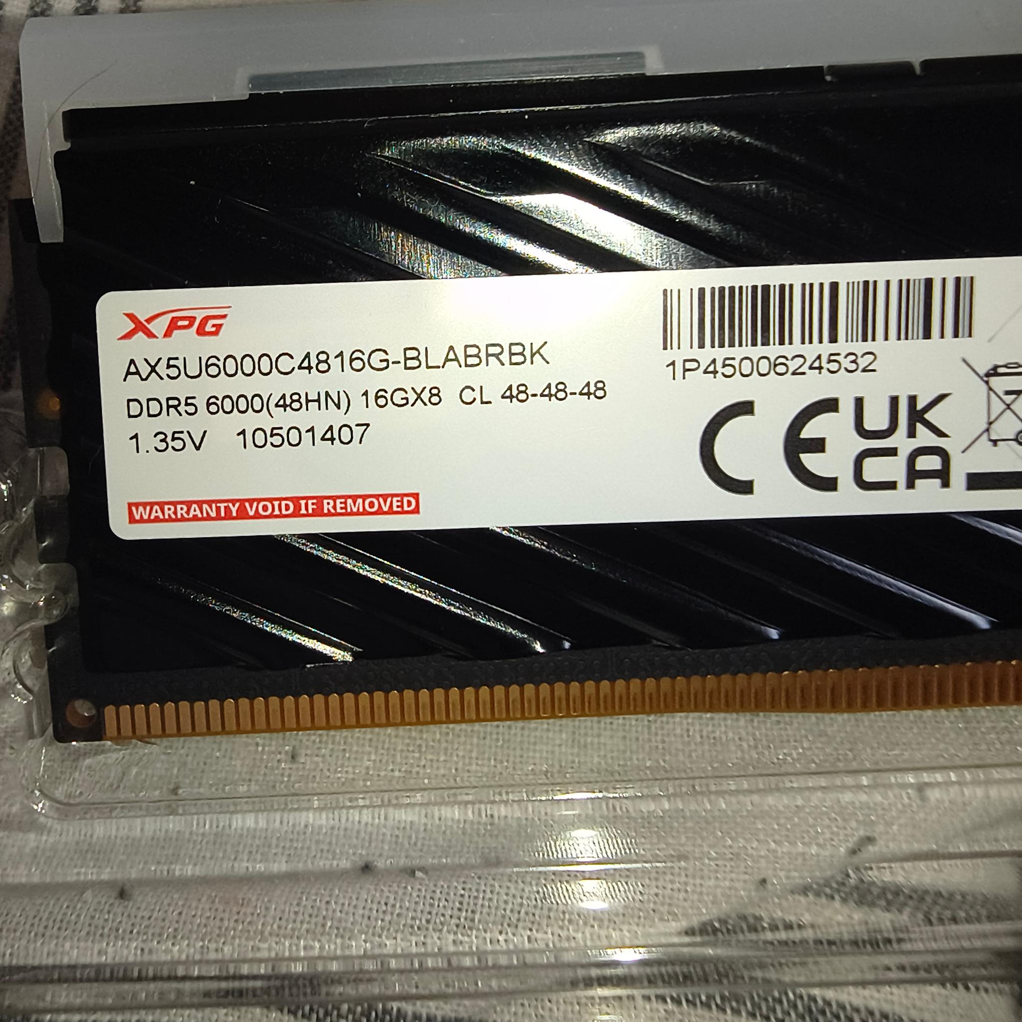 XPG Blade DDR5 16GB 6000MT/S C48