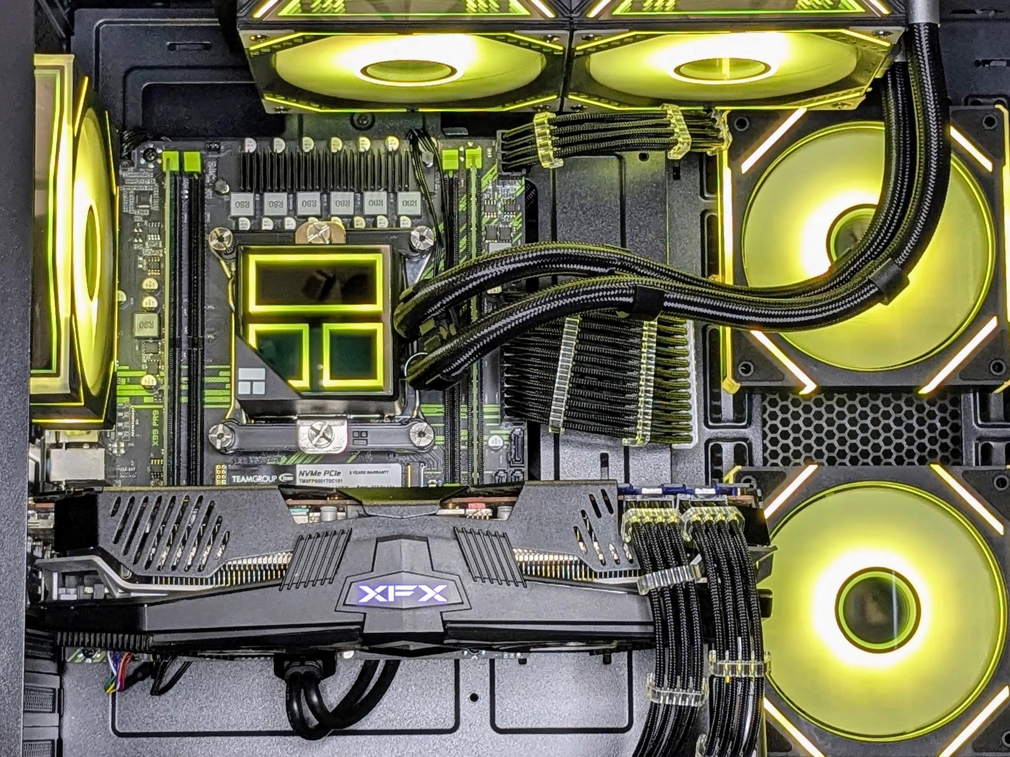 Liquid-Cooled 1080p Gaming Beast💧🖤RX 5700XT🖤Intel(12-c/24-t)| 32GB DDR4 RAM🖤1TB NVMe🖤Windo...