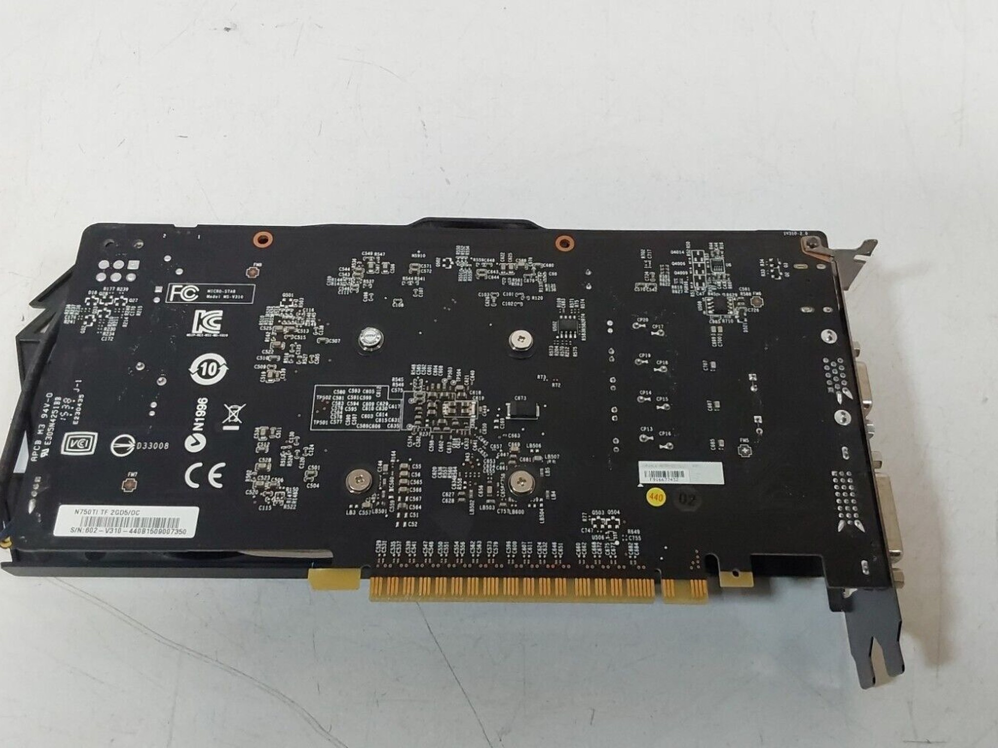 MSI Nvidia 750TI TF 2GB GPU