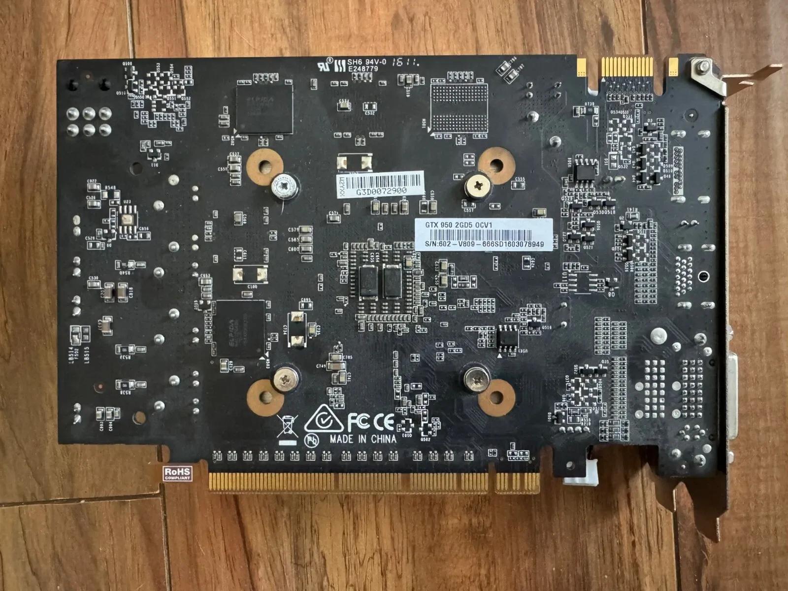 MSI NVIDIA GeForce GTX 950 2GD5 OC 2GB GDDR5 Graphics Card