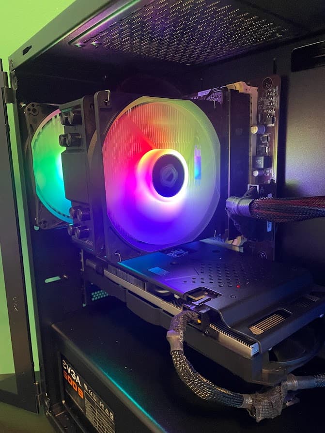 RGB Black Gaming PC| Intel i5 / Amd RX580 / 8GB / 128GB Ssd + 500GB Win 10 Pro WiFi