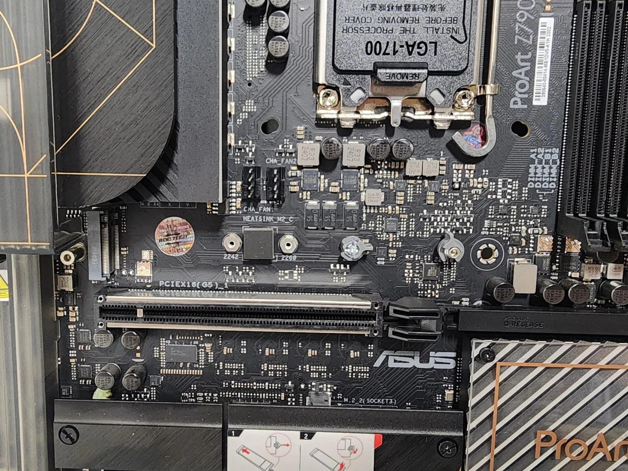 UPDATED BIOS ASUS PROART Z790-CREATOR WIFI LGA1700 DDR5 ATX MOTHERBOARD