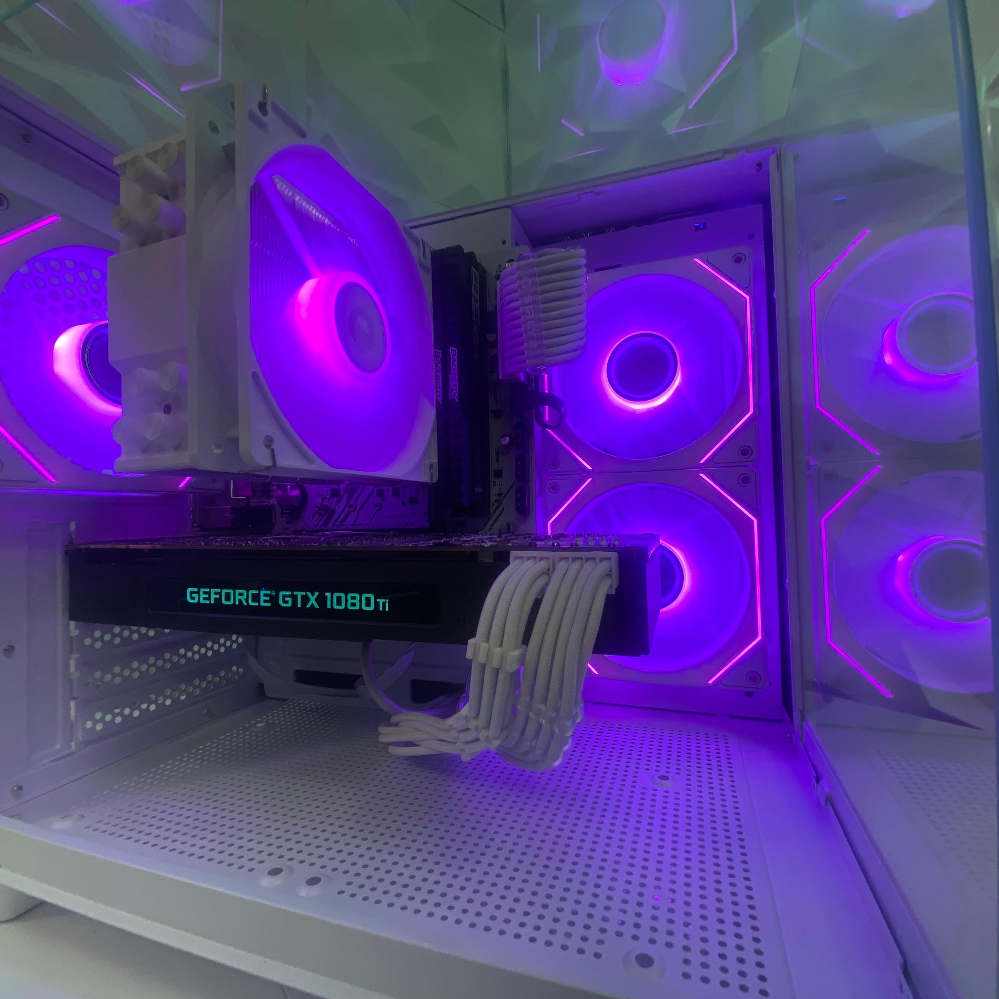 🎅🎅 White Elite Build – Ryzen 5 3600 + GTX 1080 Ti 11GB | 1080p/1440p High FPS Ready