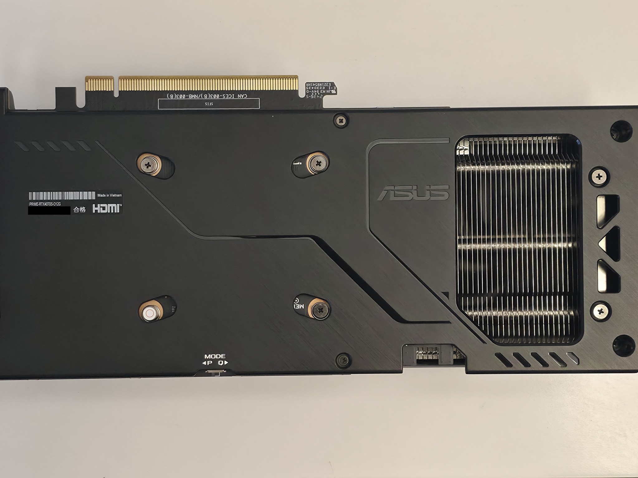 RTX 4070 Super - Asus Prime OC edition 12GB