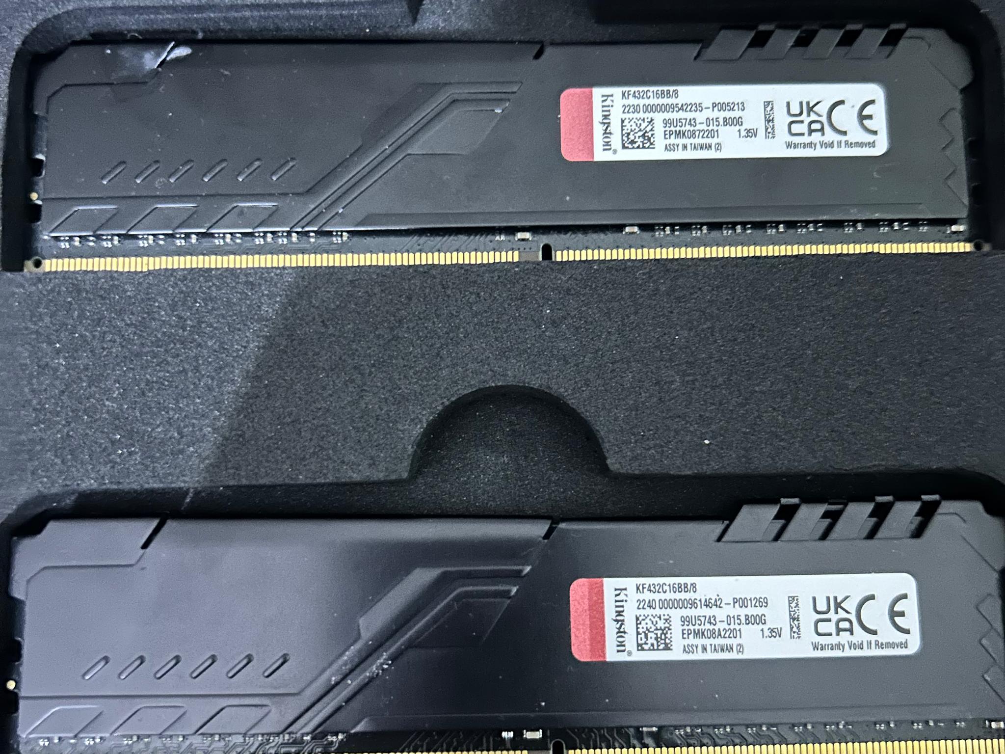 Kingston FURY Beast 16GB (2 x 8GB) DDR4 SDRAM Memory Kit - 16 KF432C16BBK2/16