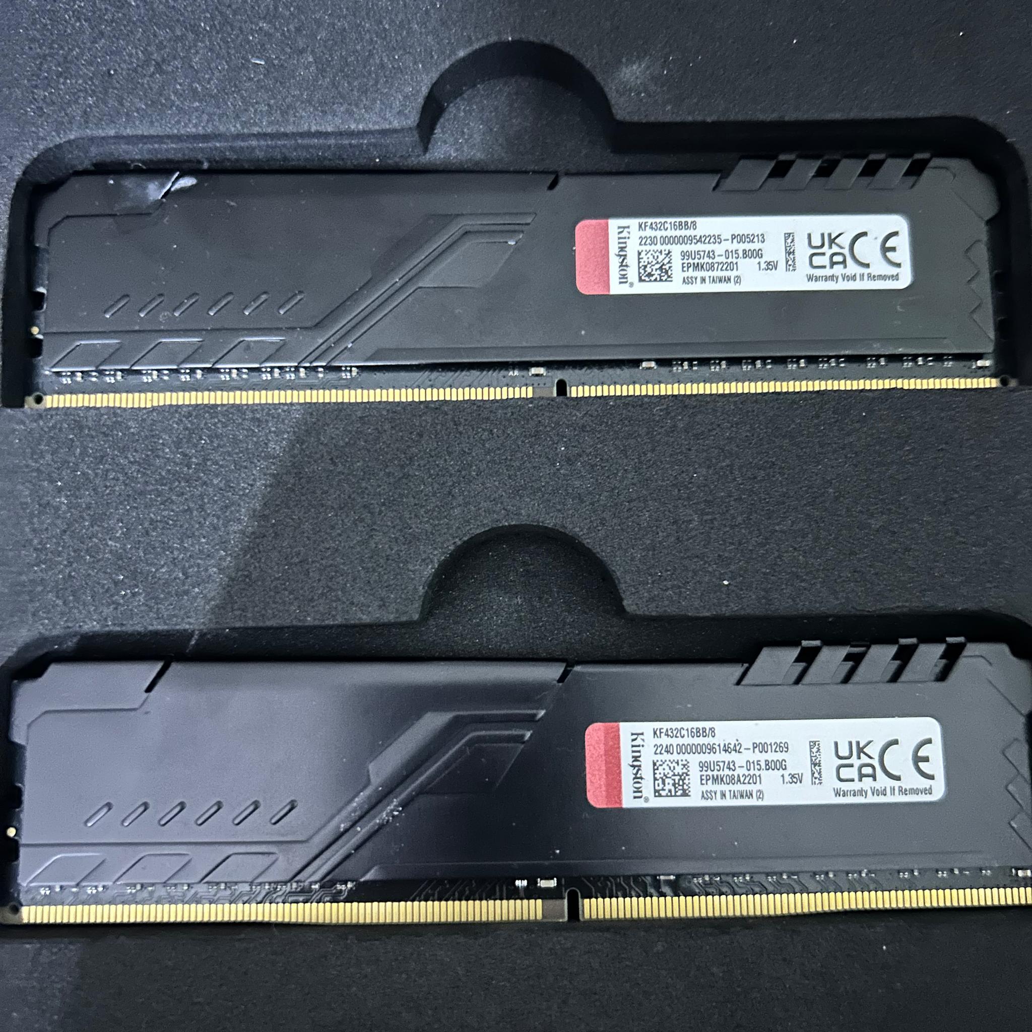 Kingston FURY Beast 16GB (2 x 8GB) DDR4 SDRAM Memory Kit - 16 KF432C16BBK2/16