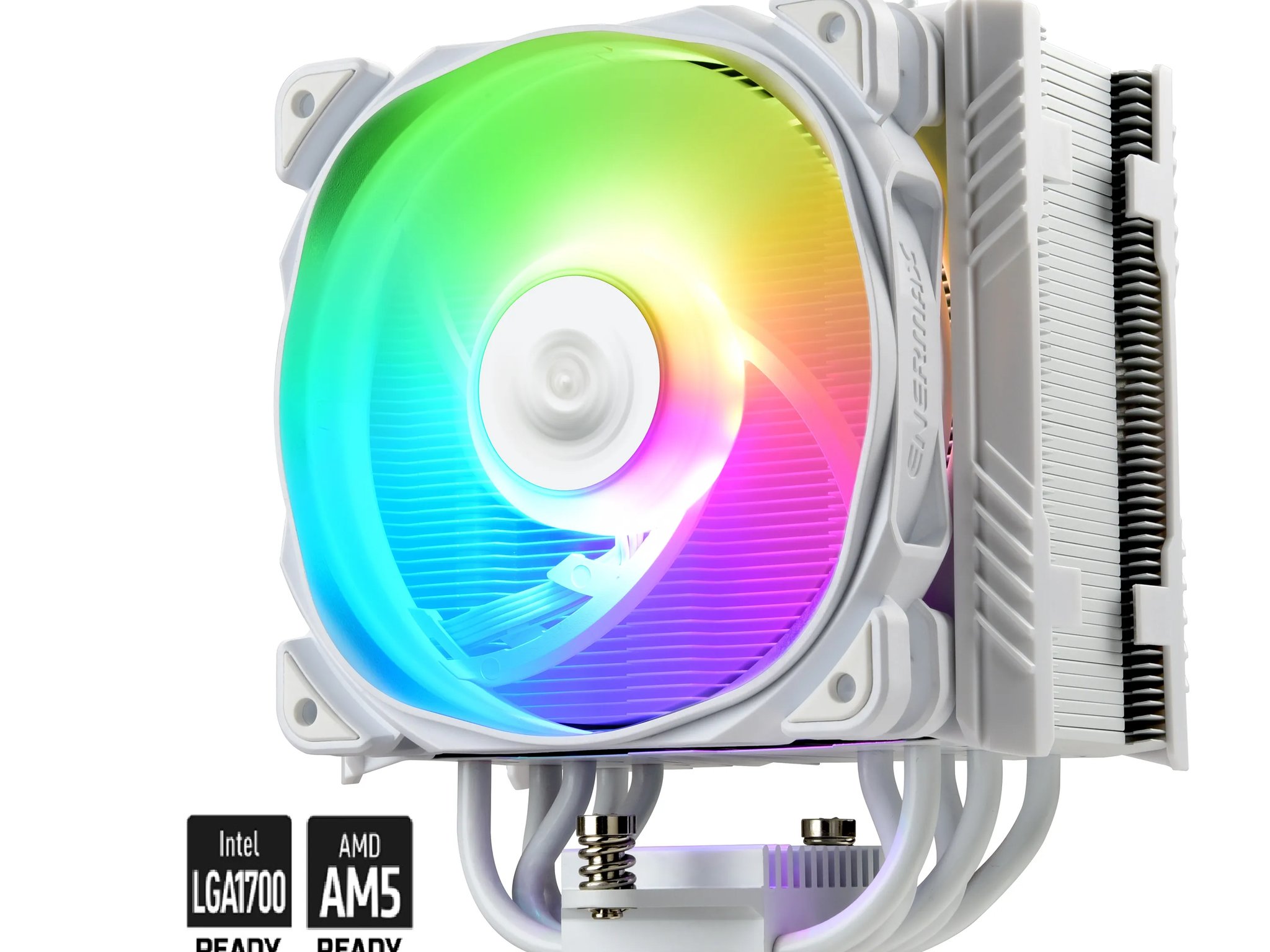 Enermax ETS-T50 AXE Addressable RGB CPU Air Cooler - White + LGA 1700 Bracket