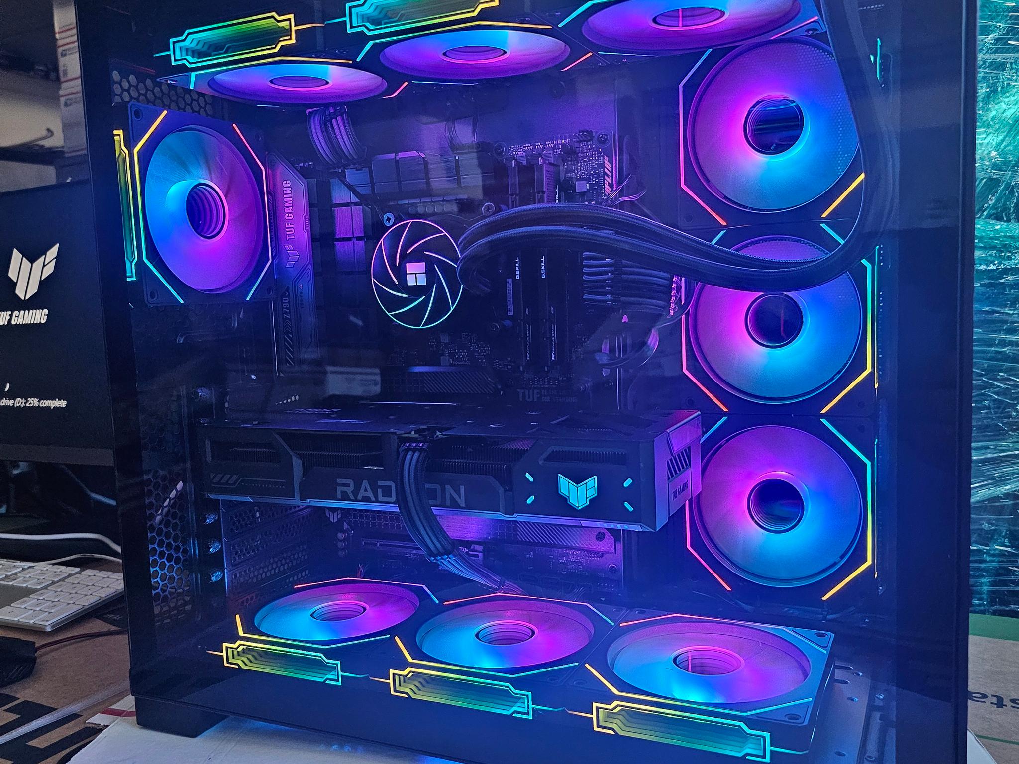 Black gaming pc | i9 12900k | 32gb ram ddr5 | 9060 rx 16gb | 2tb ssd | Windows 11 pro | wifi + BT |