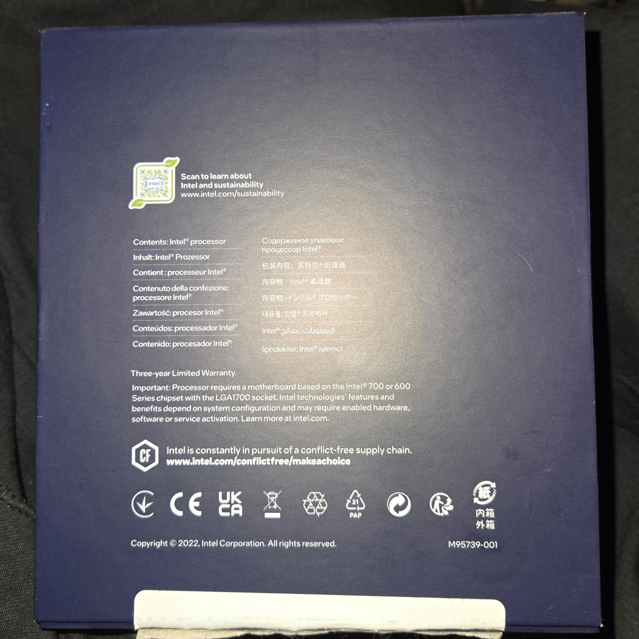 I9 Intel 13900KS Copper IHS Liqued Metal In Box Works 100%