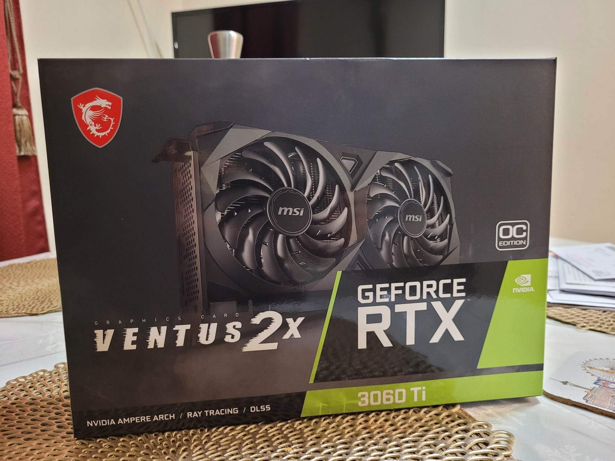 RTX 3060 Ti VENTUS 2X 8G OCV1 LHR Like new !!