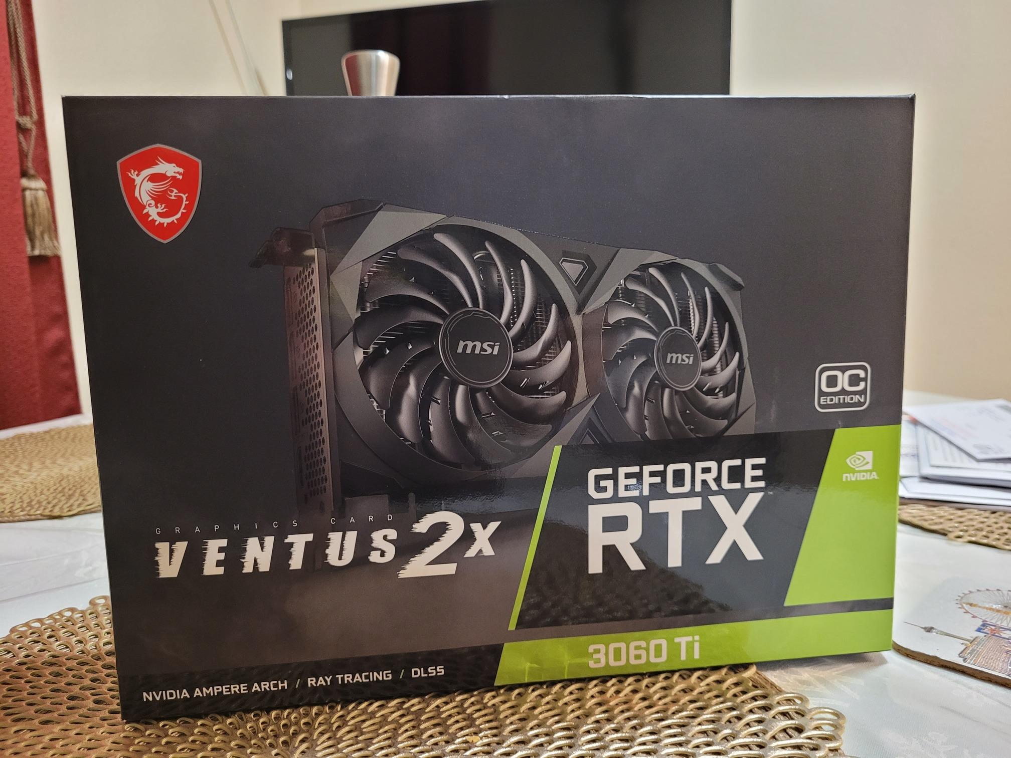 RTX 3060 Ti VENTUS 2X 8G OCV1 LHR Like new !!