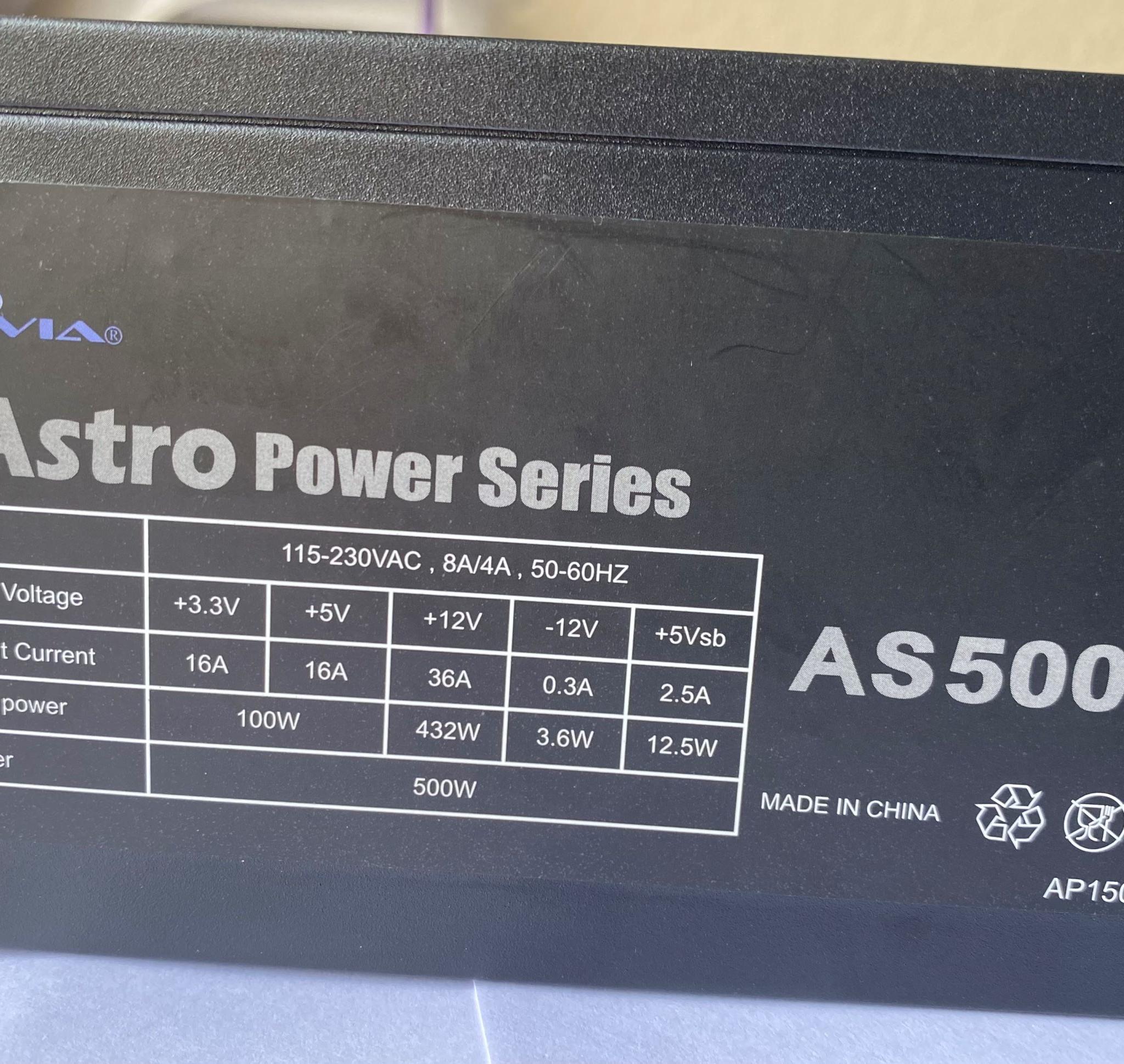 500W ATX APEVIA ATX-AS500W Astro