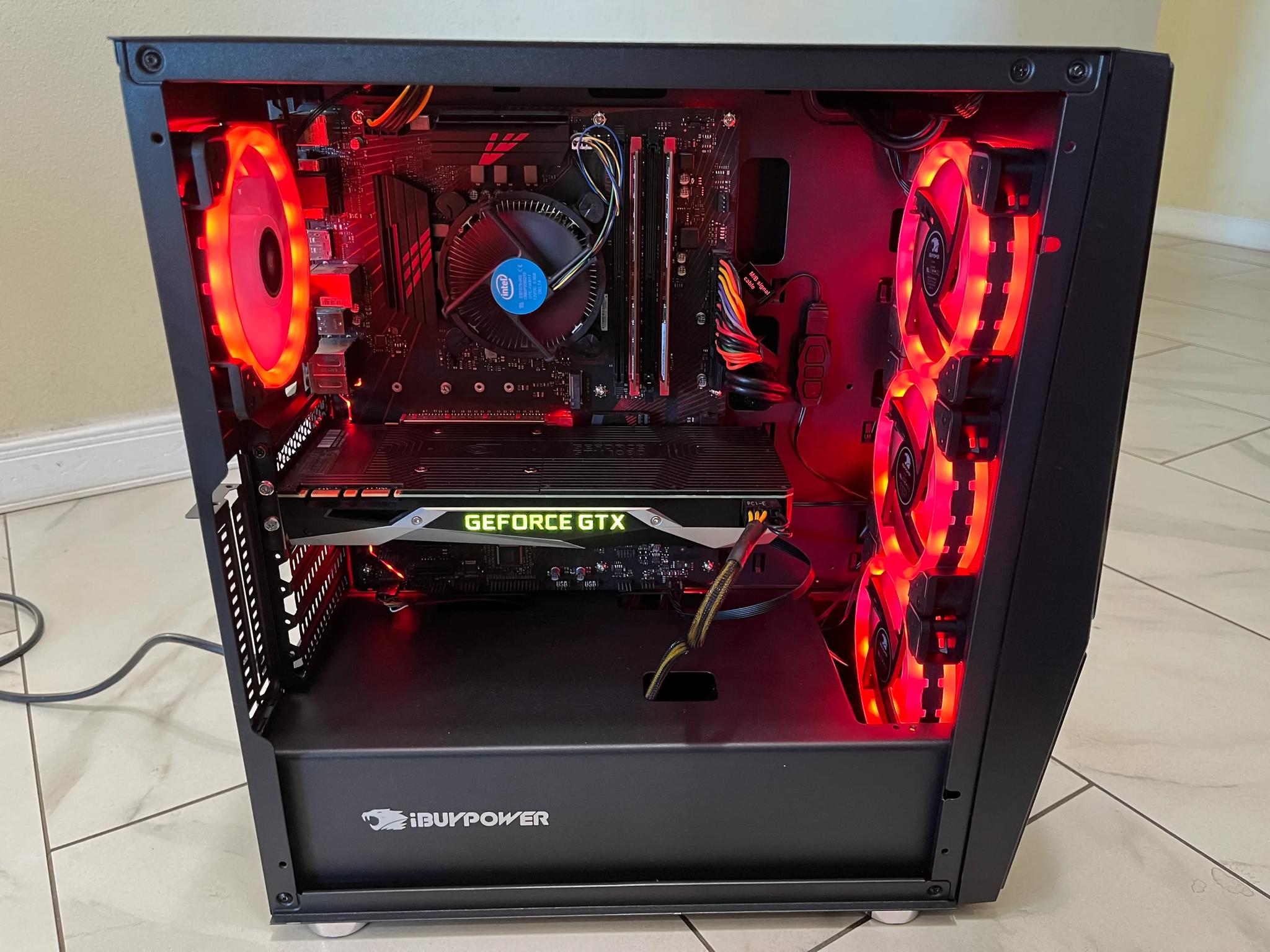 🟠🔥NVIDIA GTX 1080, Intel i5-9500T,16GB RAM, 1.2 TB Storage, High Performance Gaming PC w/ RGB Remote
