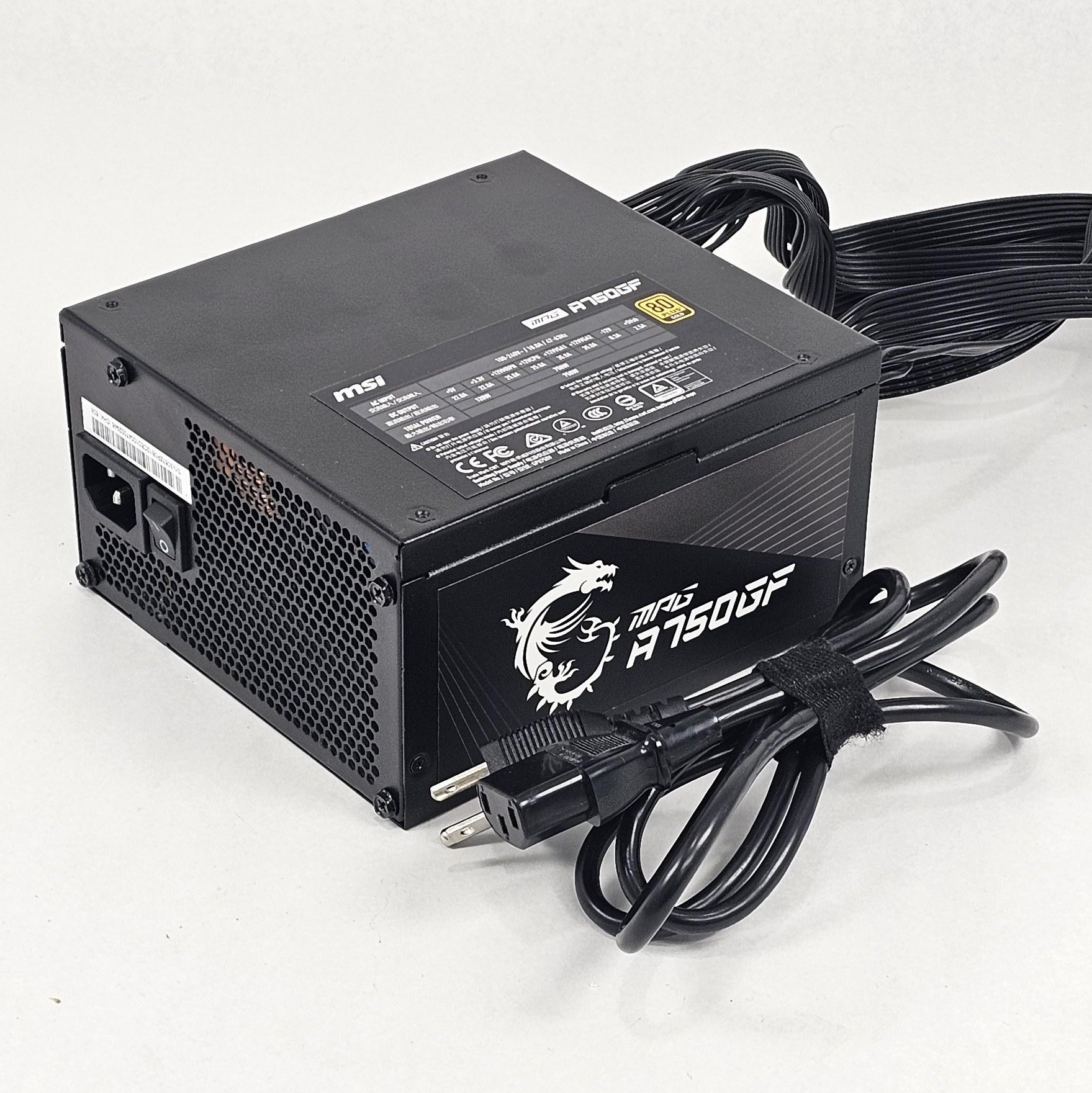 750 Watt PSU MSI MPG A750GF Power Supply