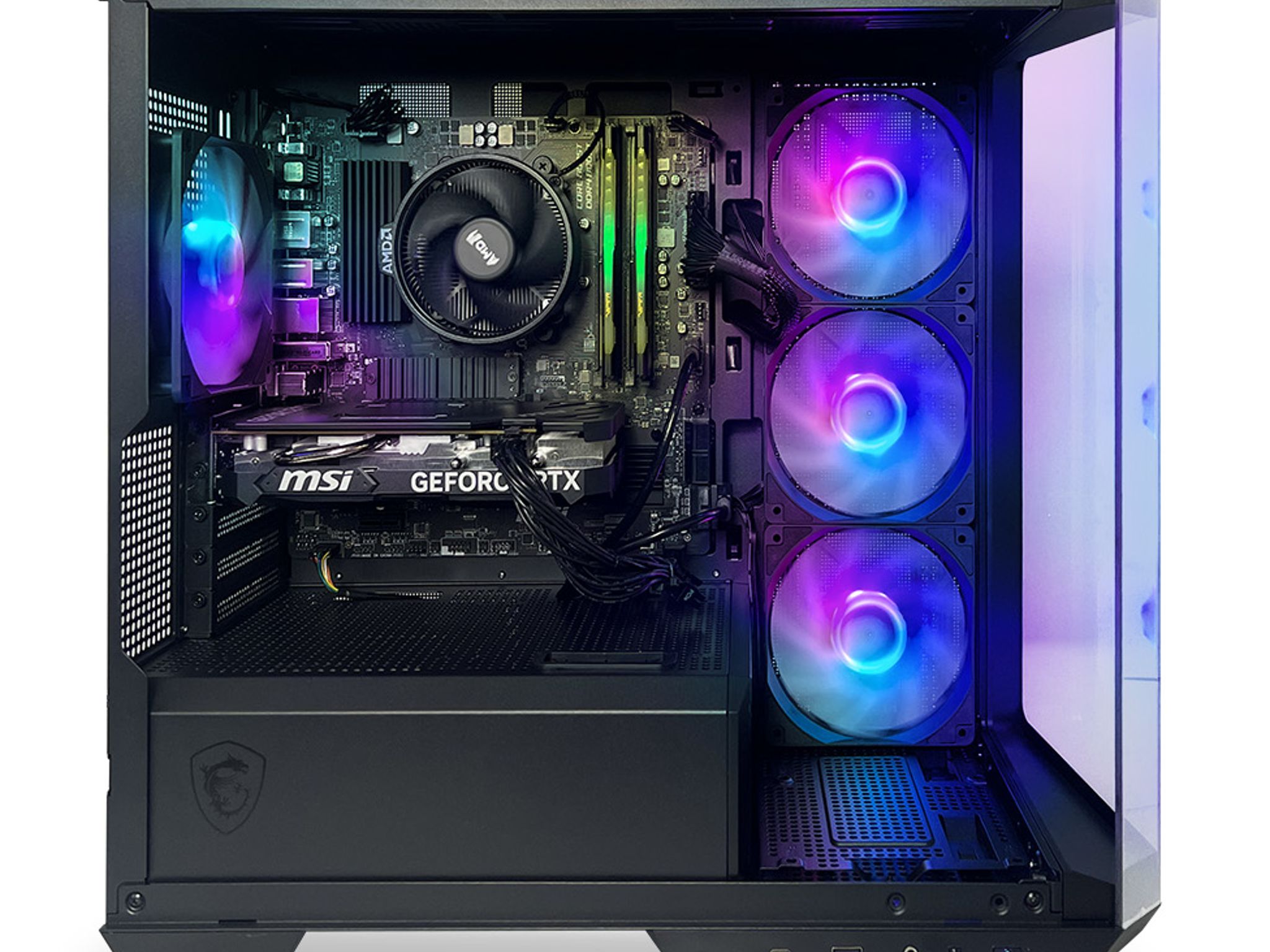 Titan 4060 PC | AMD R5 5600X | RTX 4060 | 1TB SSD | 16GB RAM | Wi-Fi | Bluetooth | Win 11 Home