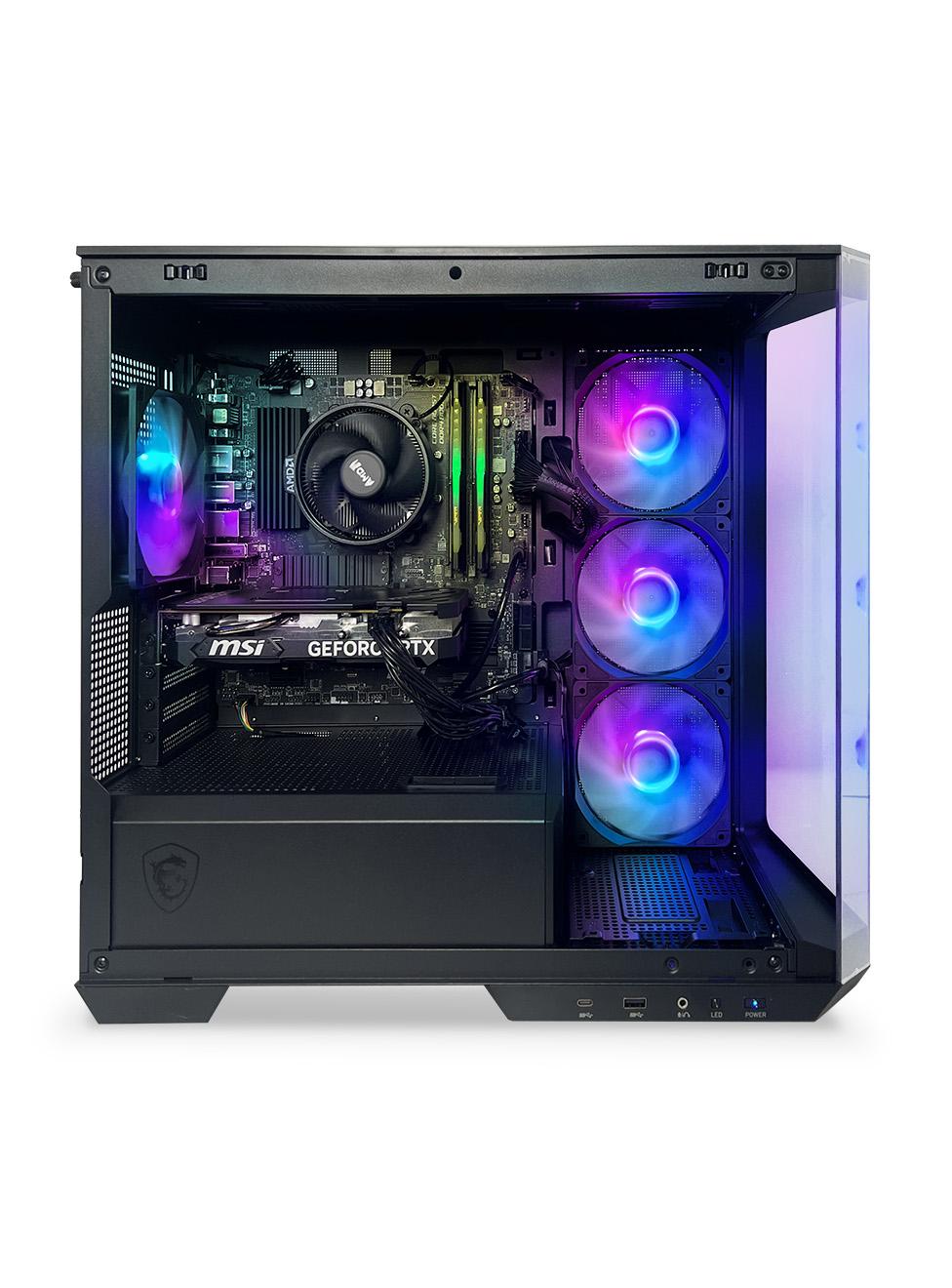 Titan 4060 PC | AMD R5 5600X | RTX 4060 | 1TB SSD | 16GB RAM | Wi-Fi | Bluetooth | Win 11 Home