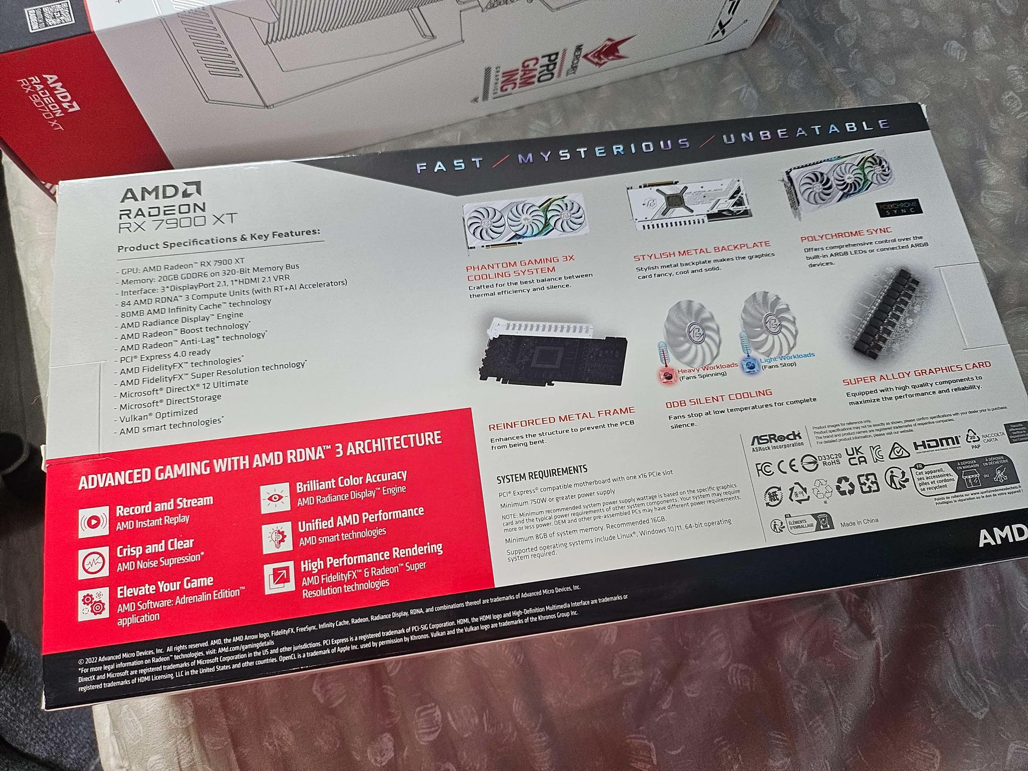 Radeon RX 7900 XT ASRock Phantom Gaming-White 20GB