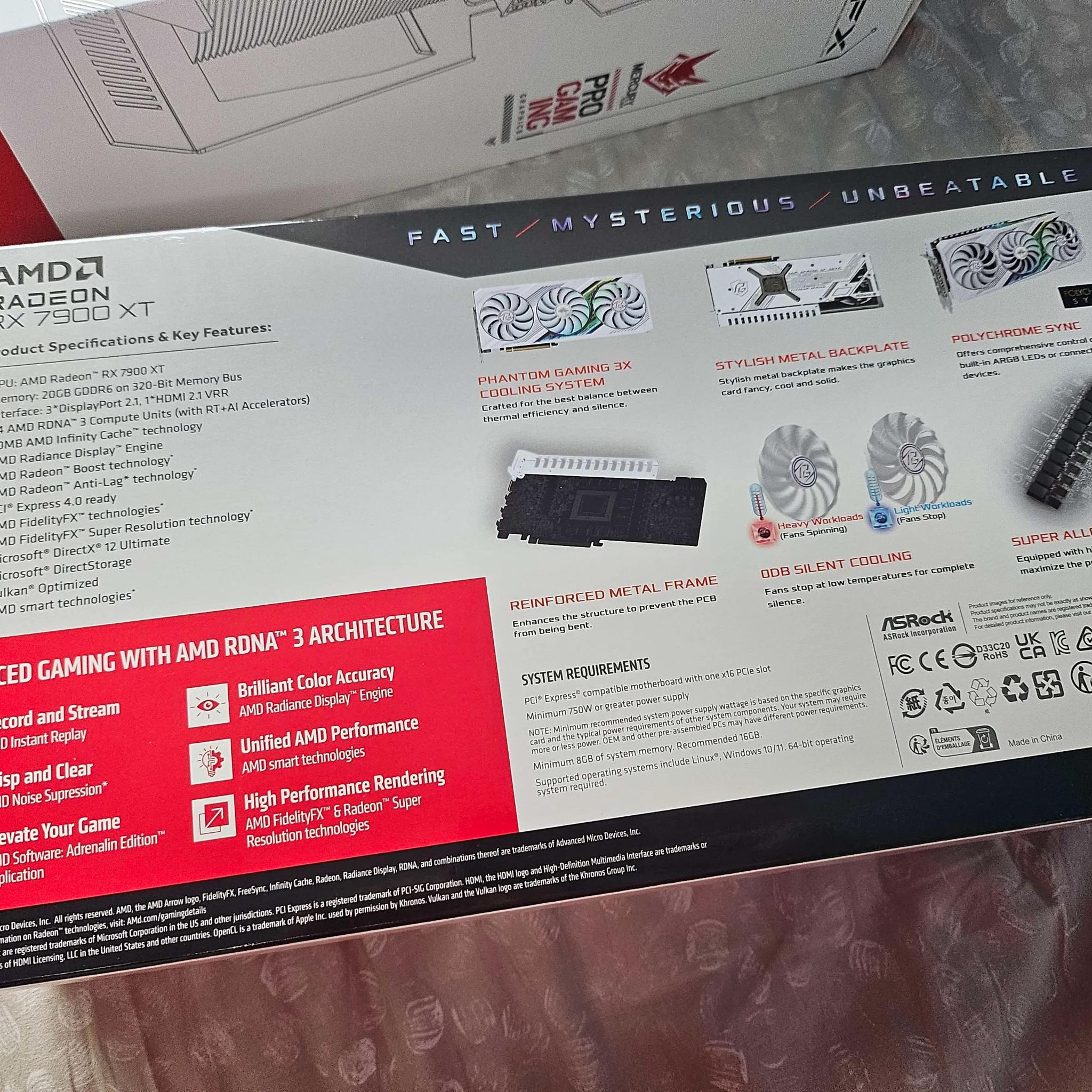 Radeon RX 7900 XT ASRock Phantom Gaming-White 20GB