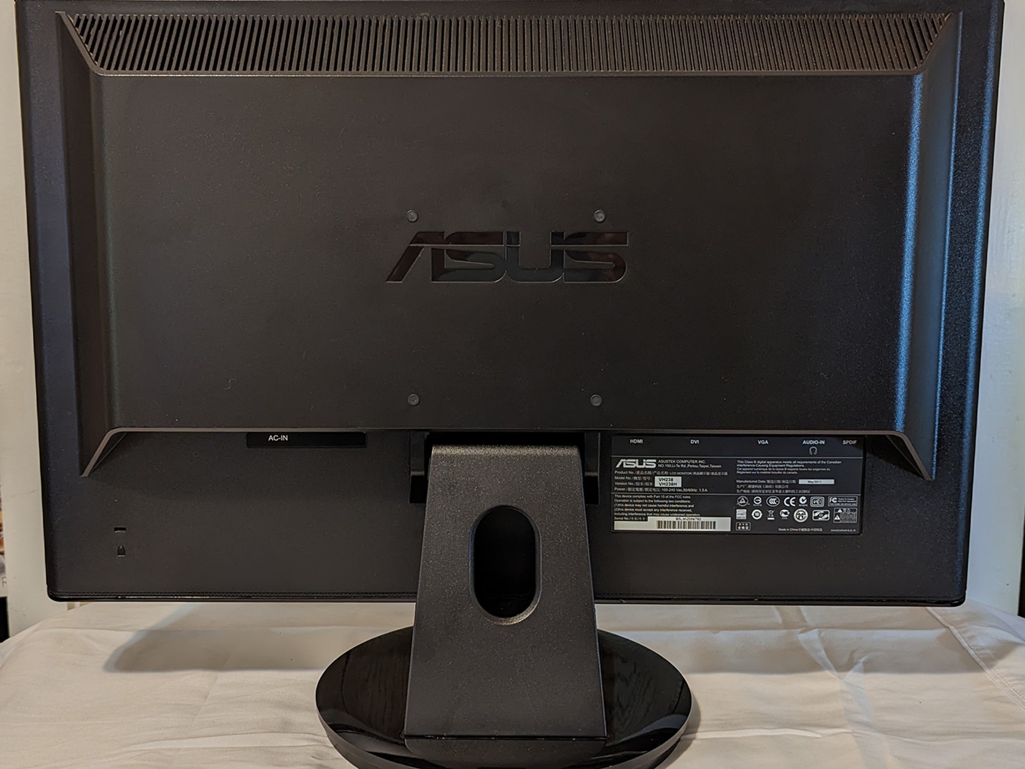ASUS VH238H Budget Gaming Monitor 1920x1080@60Hz HDMI, DVI, VGA D-Sub inputs