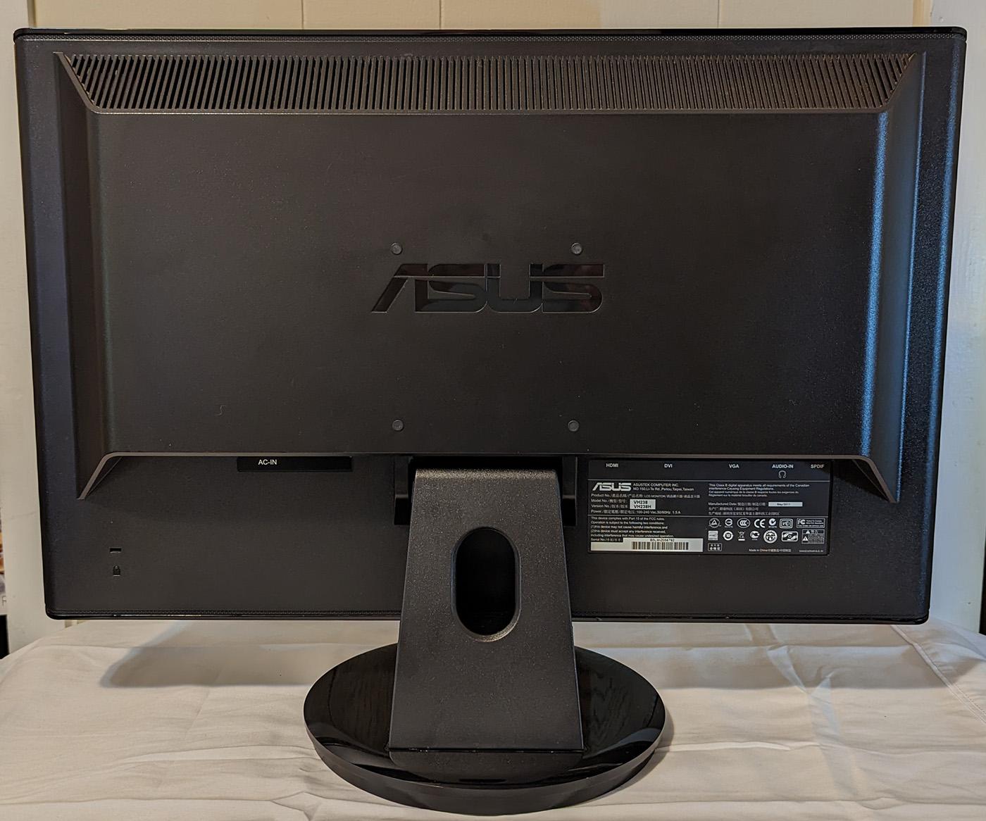 ASUS VH238H Budget Gaming Monitor 1920x1080@60Hz HDMI, DVI, VGA D-Sub inputs