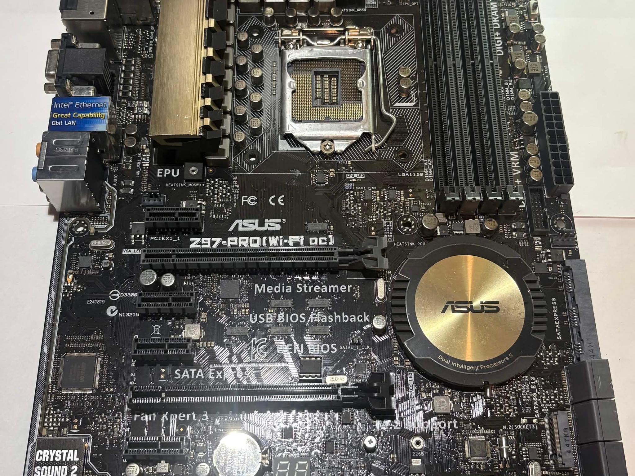 ASUS Z97-PRO (Wi-Fi ac) LGA1150 ATX Motherboard | DDR3 | Wi-Fi GO! | Fully Tested